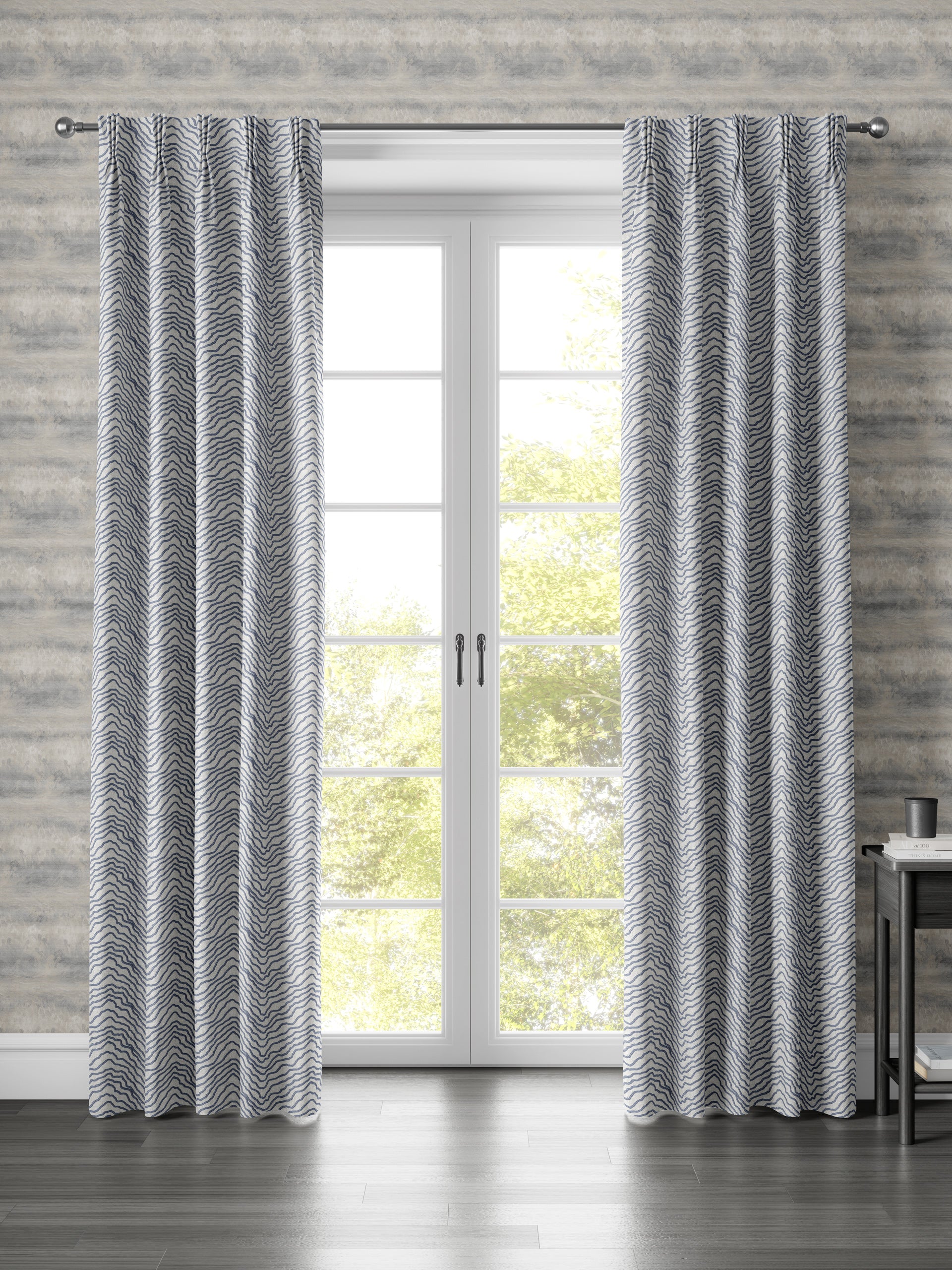 Sidford Blue Fabric - Esselle Home