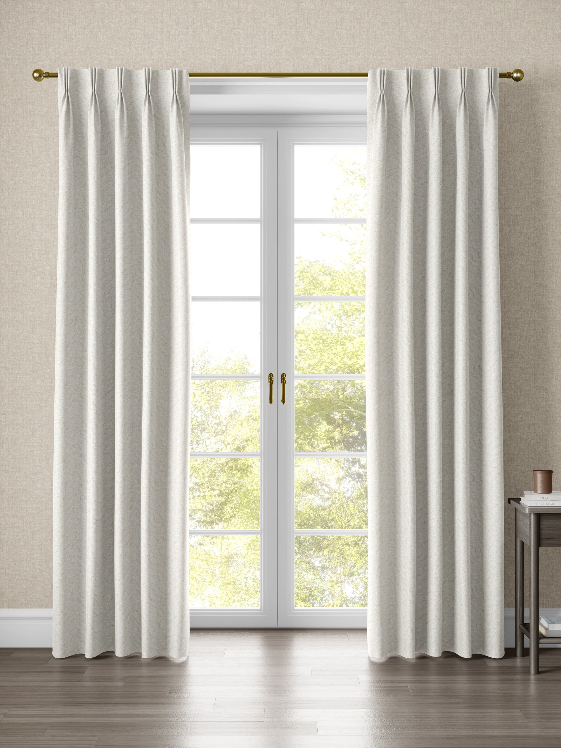 Sidford White Fabric - Esselle Home