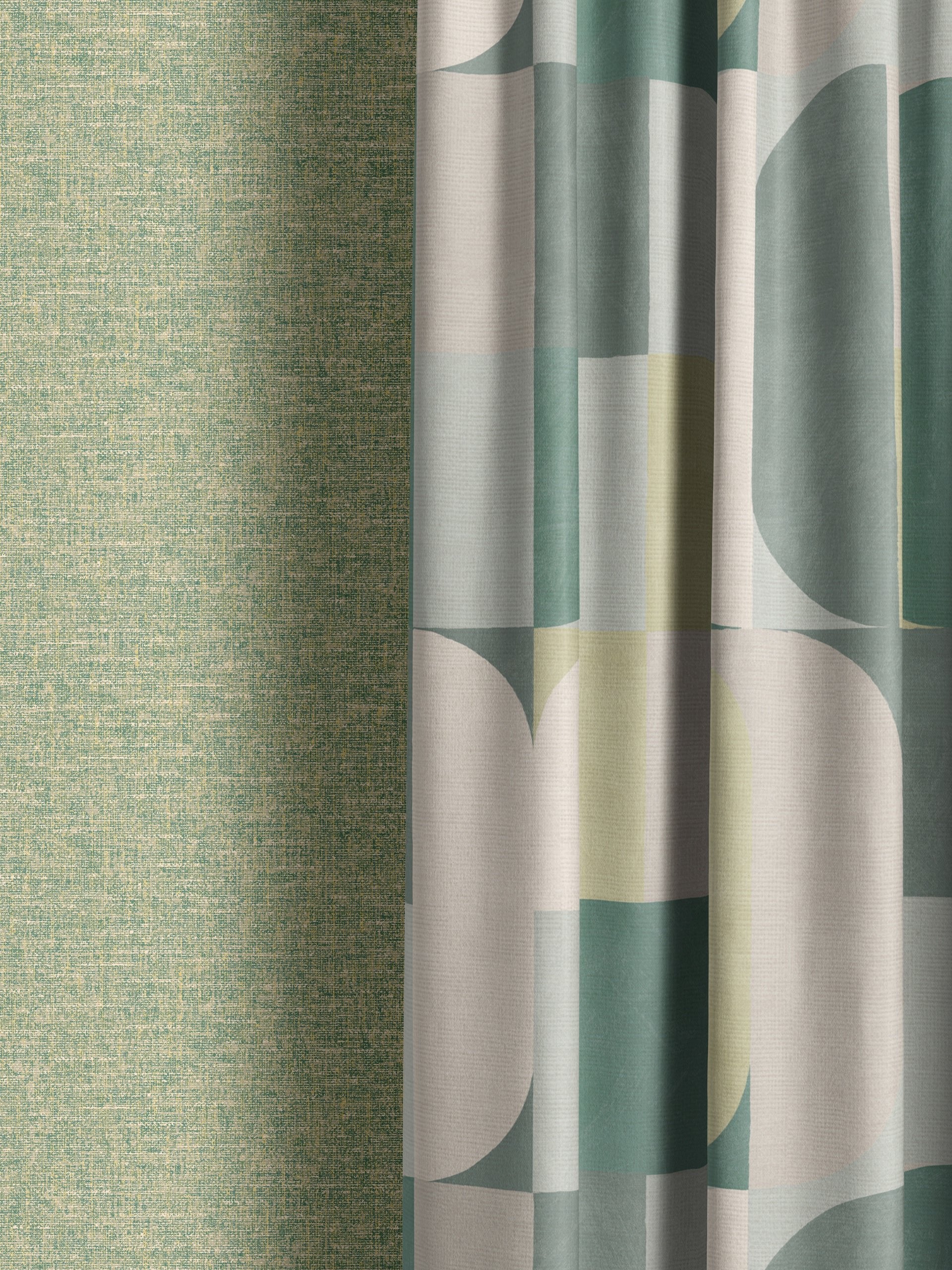 Atton Green / Natural Fabric - Esselle Home