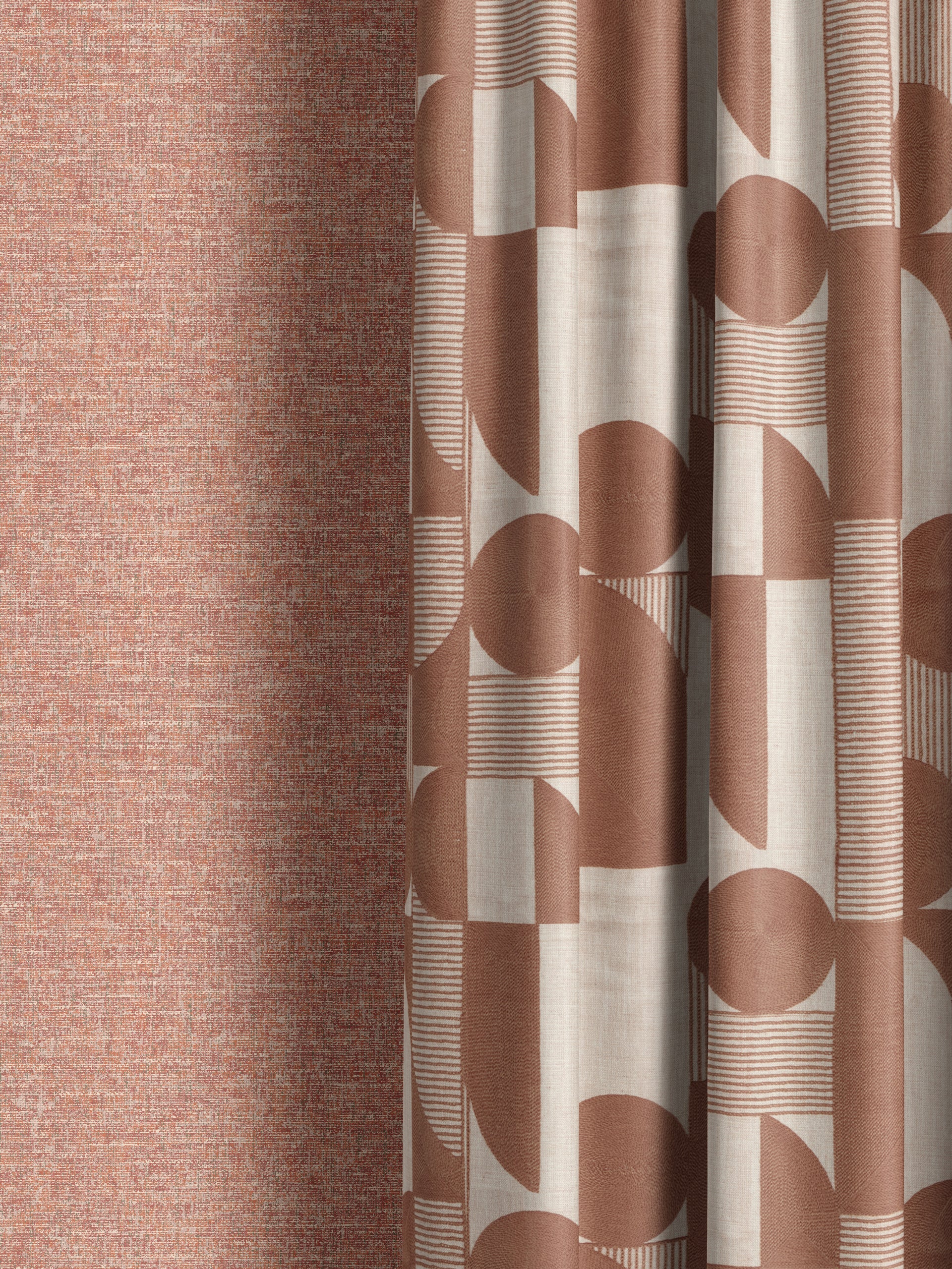 Beckett Terracotta Fabric