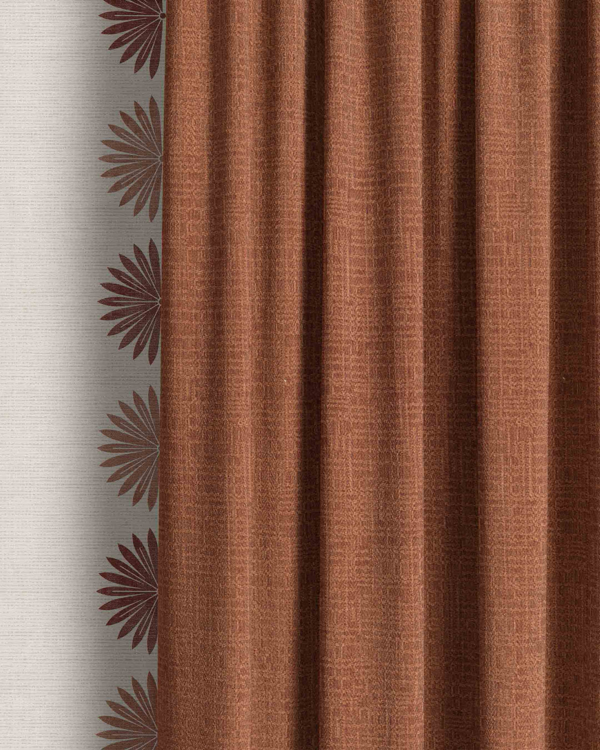 Regency Terracotta Curtain - Esselle Home