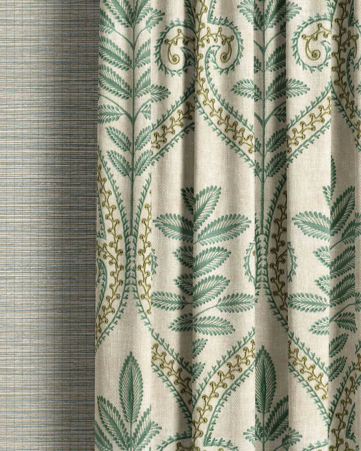 Monsoon Soft Green Curtain - Esselle Home