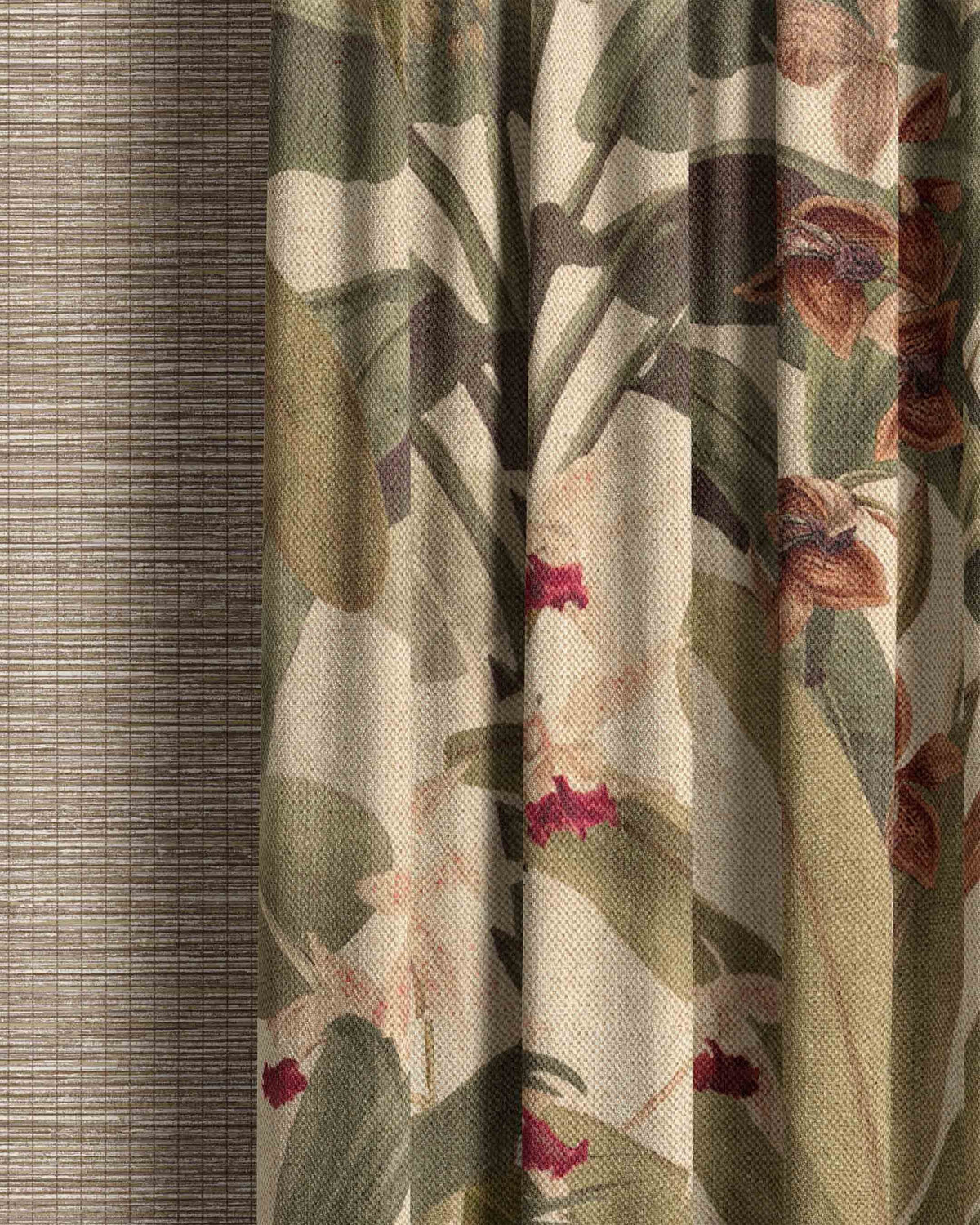 Saffron Natural Curtain - Esselle Home