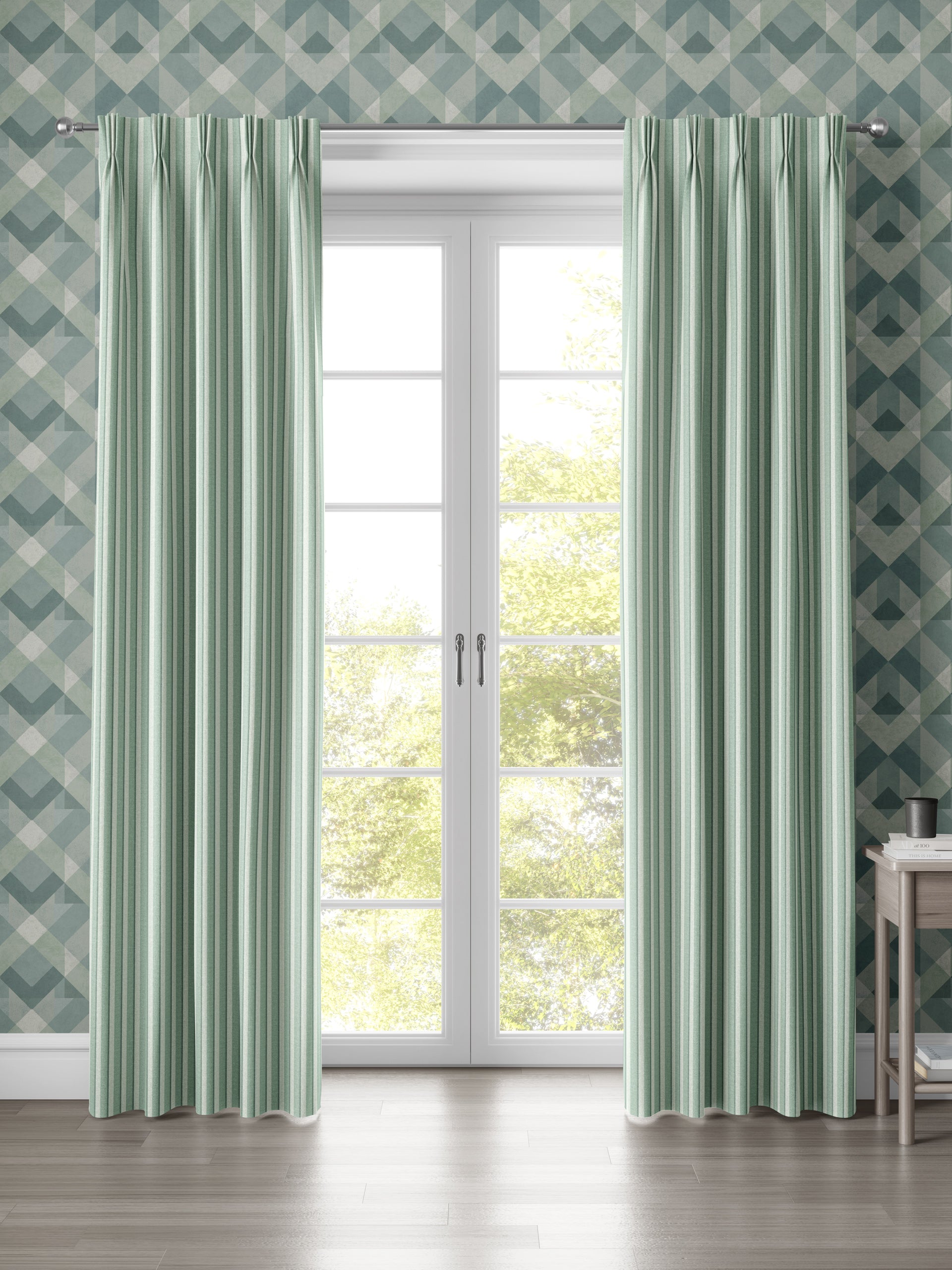 Lolen Green Fabric - Esselle Home
