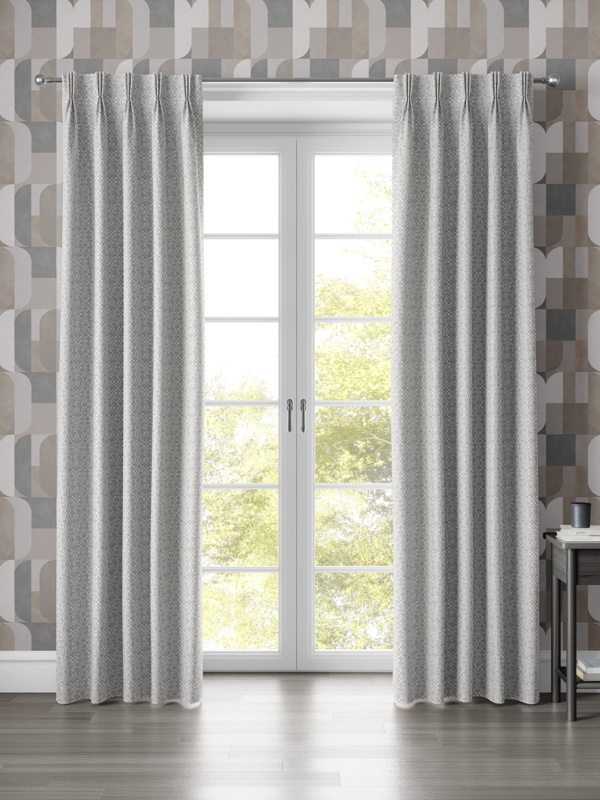 Whittle Grey Fabric - Esselle Home