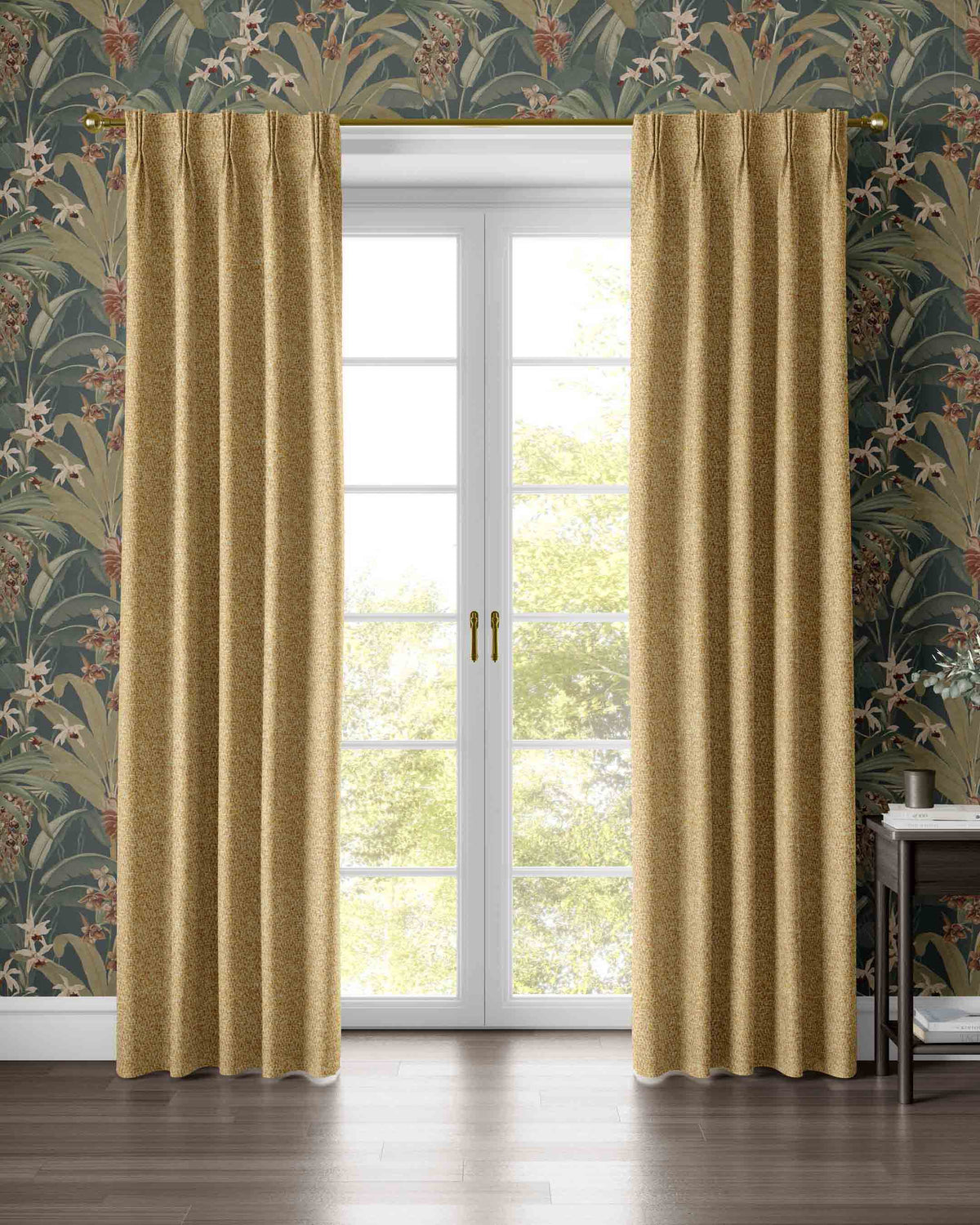 Banyan Ochre Curtain - Esselle Home