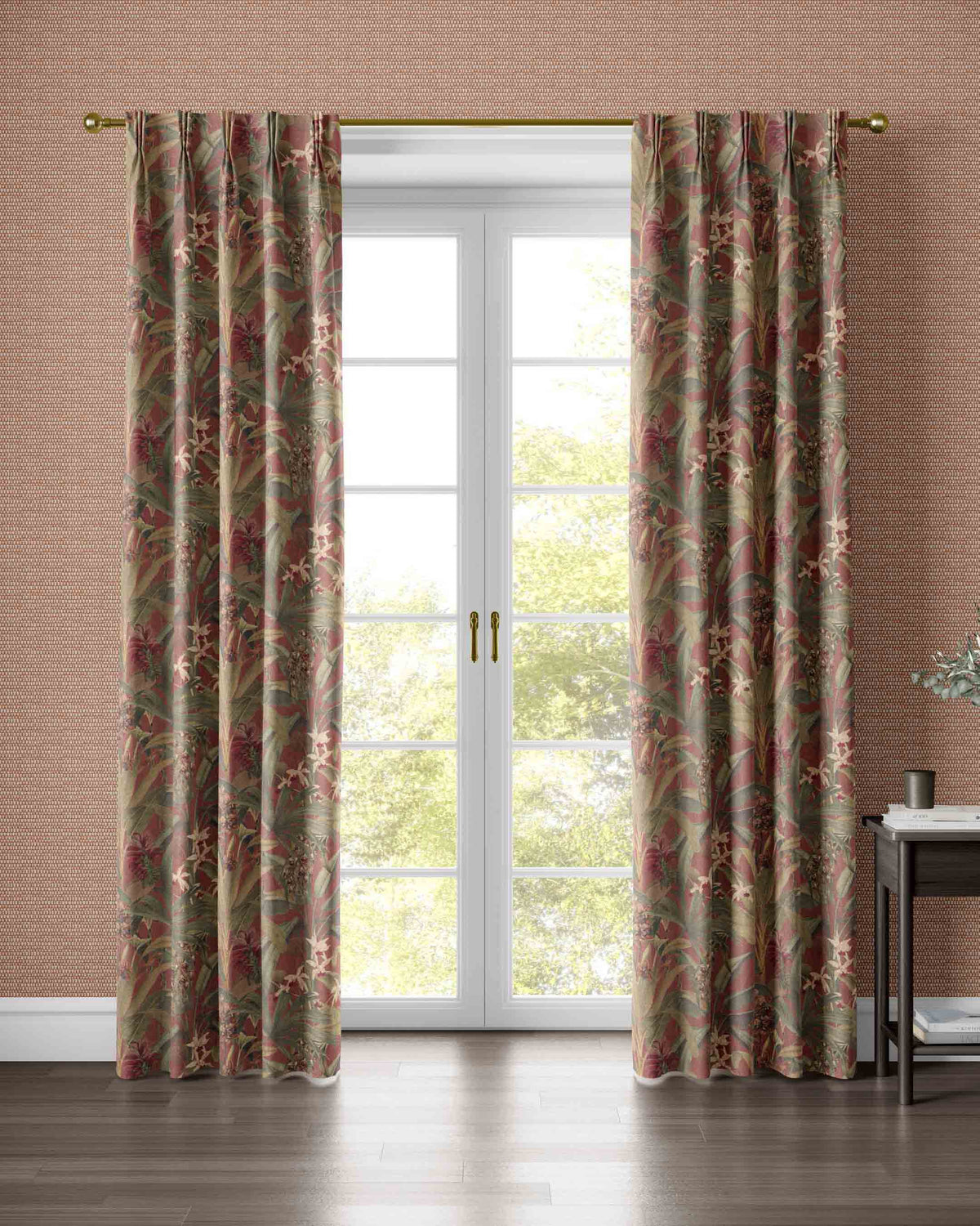 Saffron Terracotta Curtain - Esselle Home