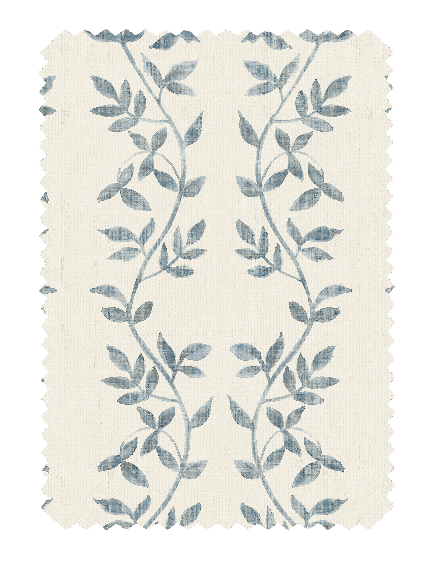 Botanic Vines Slate Blue Fabric - Esselle Home