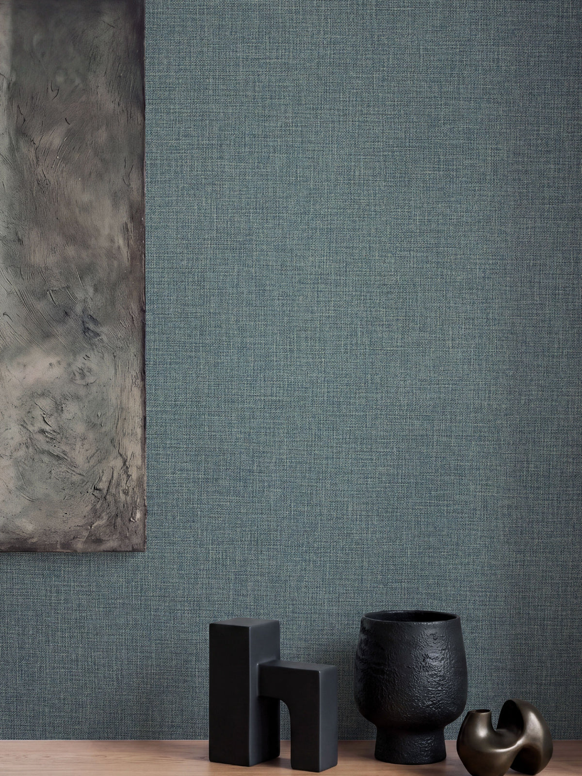 Sentosa Green/Blue Wallpaper | Textured Vinyl Wallpaper - Esselle Home