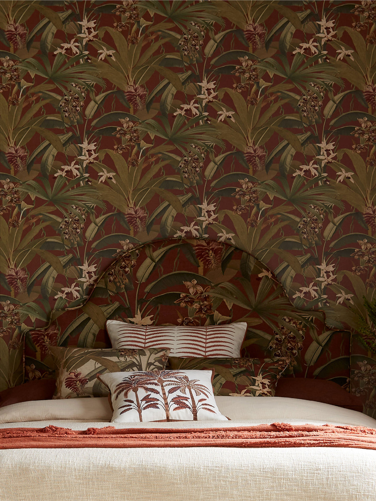 Saffron Terracotta Wallpaper - Esselle Home