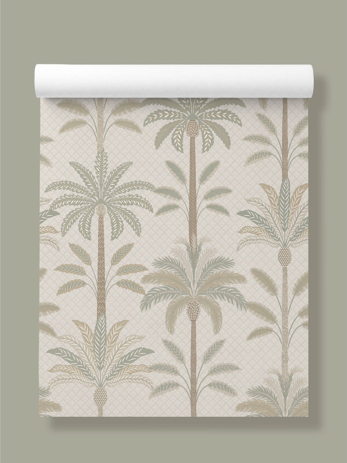 Solana Soft Green Palm | Tropical Leaf Wallpaper - Esselle Home