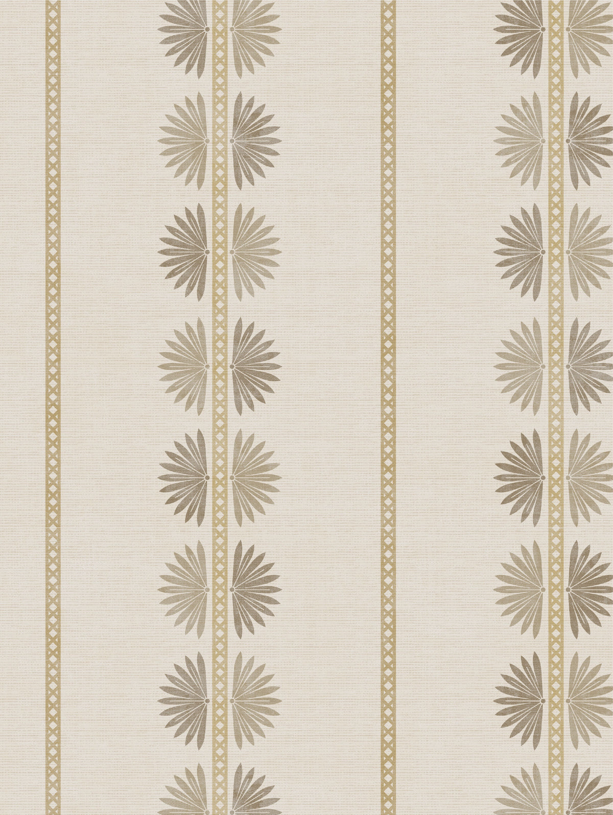 Maris Natural Wallpaper | Fan Leaf Stripe - Esselle Home