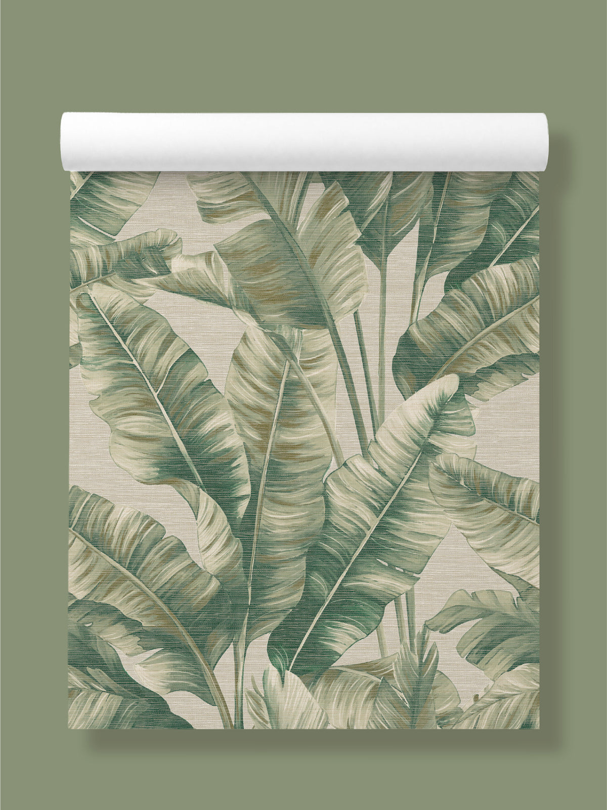 Wallpaper Canopy Green Palm | Botanical Leaf Wallpaper - Esselle Home