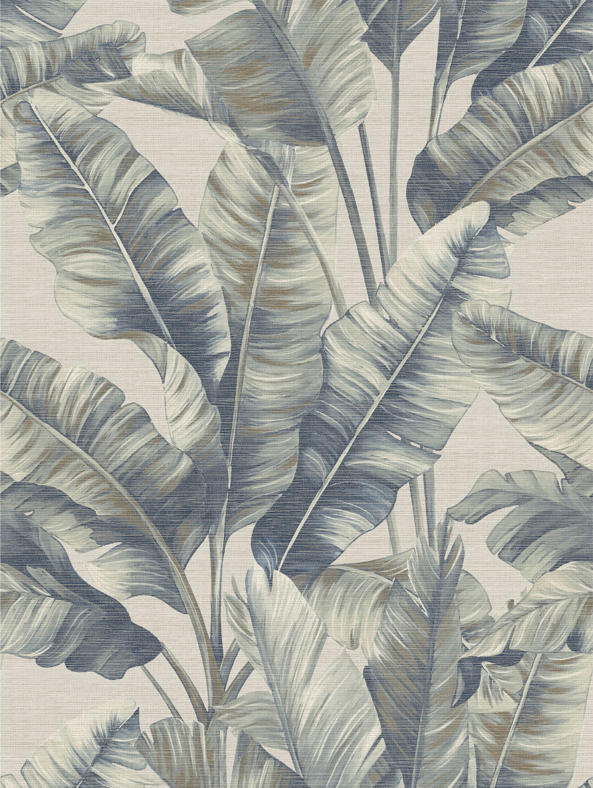 Canopy Blue Palm | Botanical Leaf Wallpaper - Esselle Home