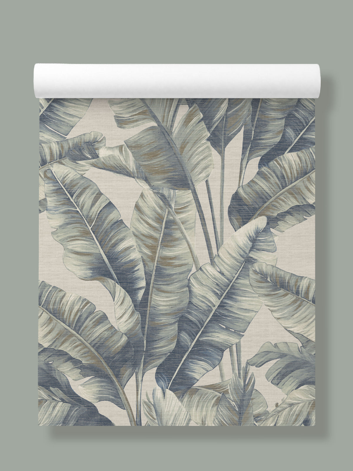 Canopy Blue Palm | Botanical Leaf Wallpaper - Esselle Home