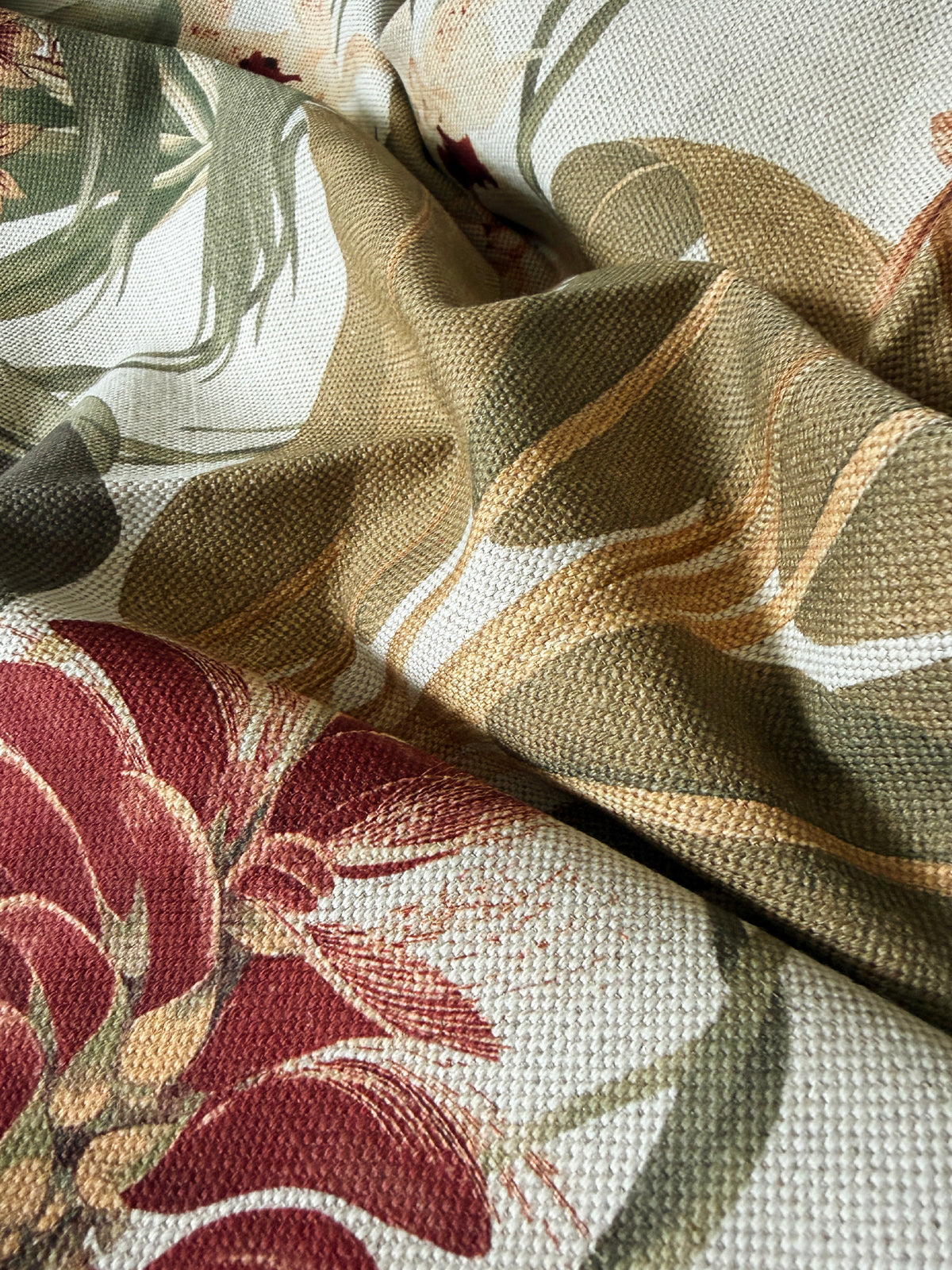 Saffron Natural Fabric - Esselle Home