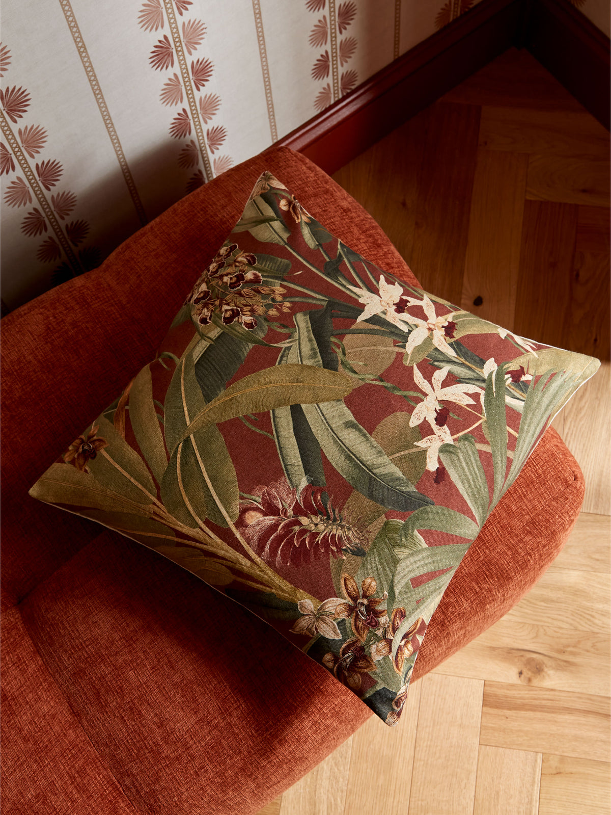 Saffron Terracotta 50 x 50 cm Cushion - Esselle Home