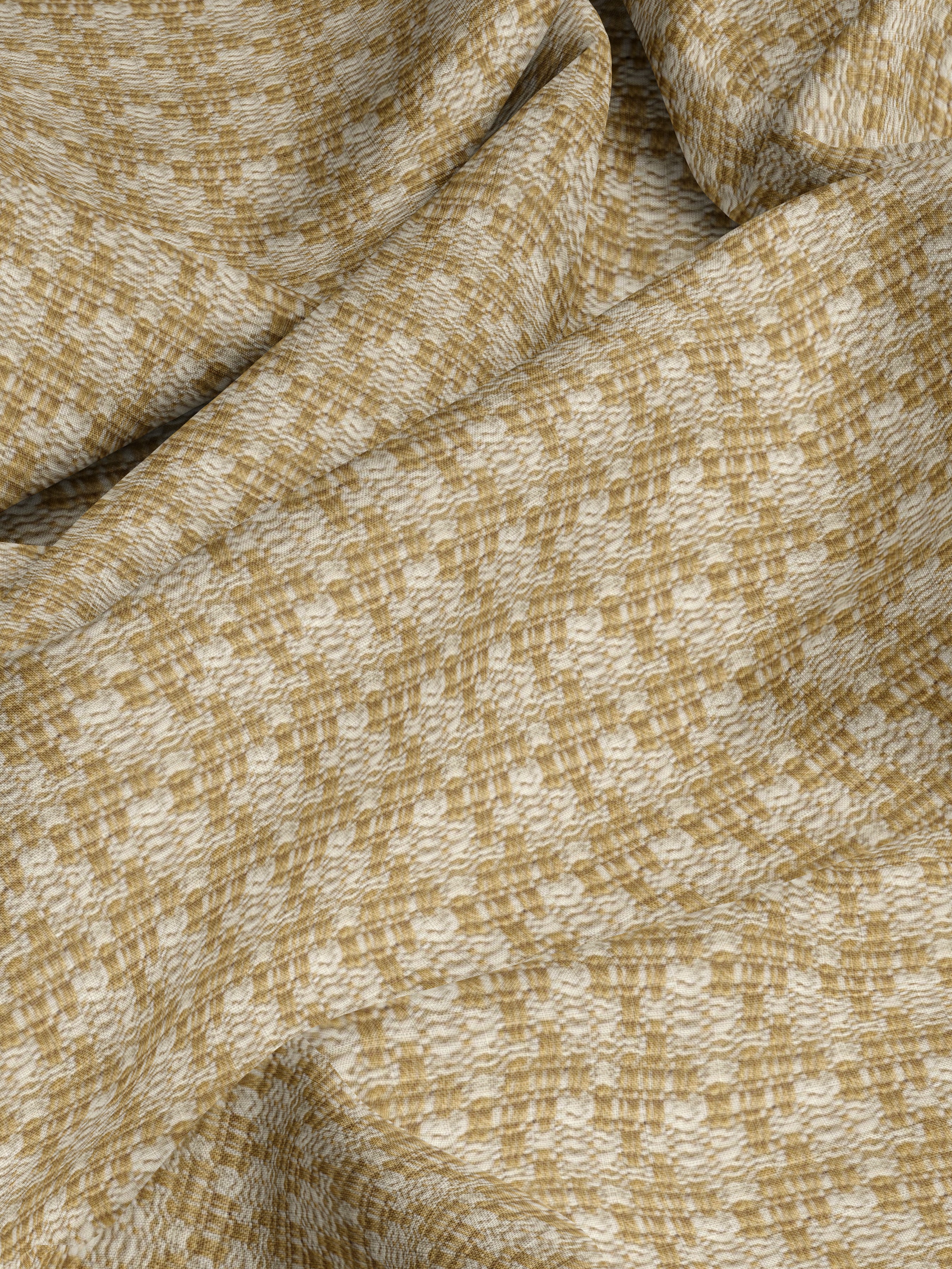 Millar Ochre Fabric - Esselle Home