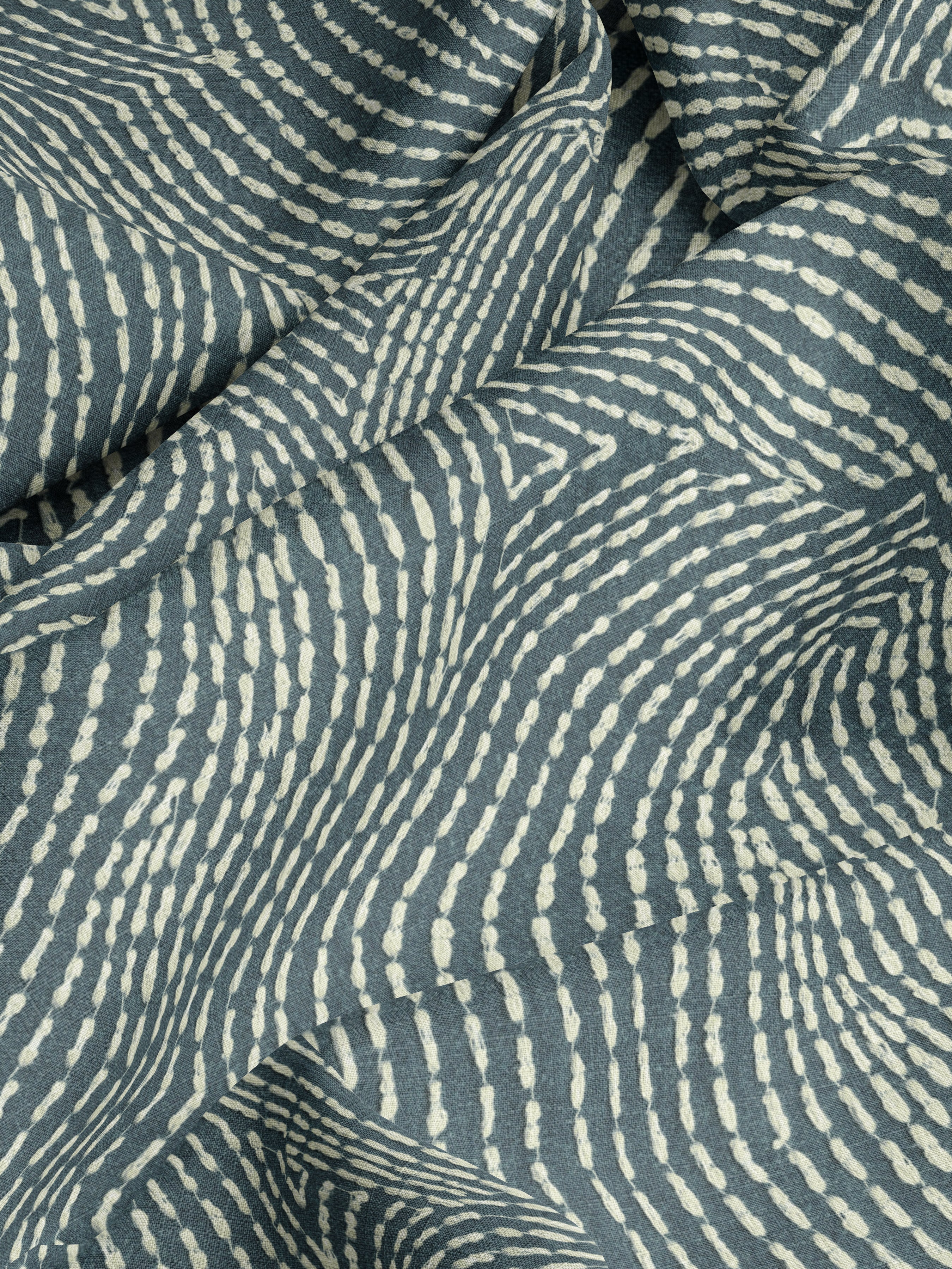 Hardel Blue Fabric - Esselle Home