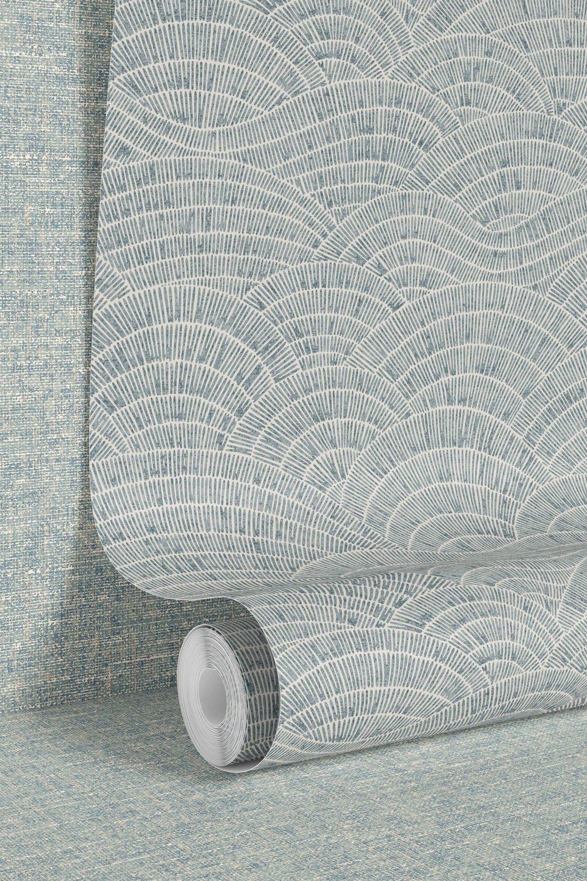 Dalty Steel Blue Wallpaper - Esselle Home
