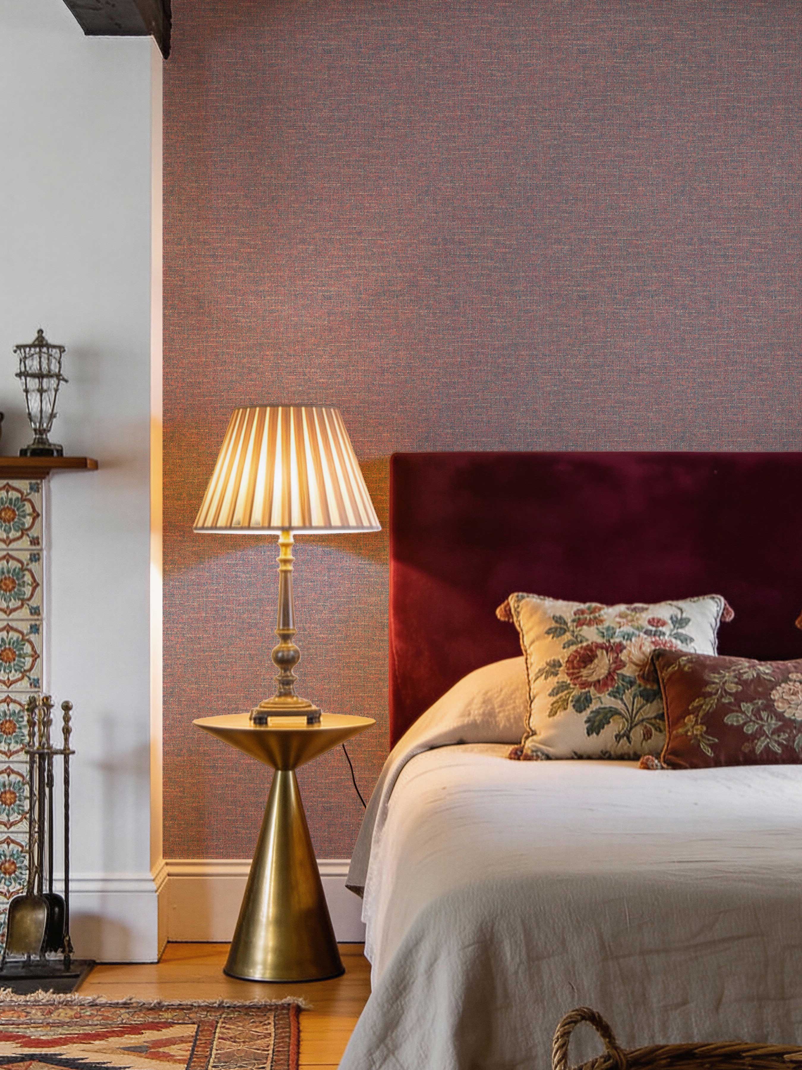 Artisan Weave Mulberry Wallpaper