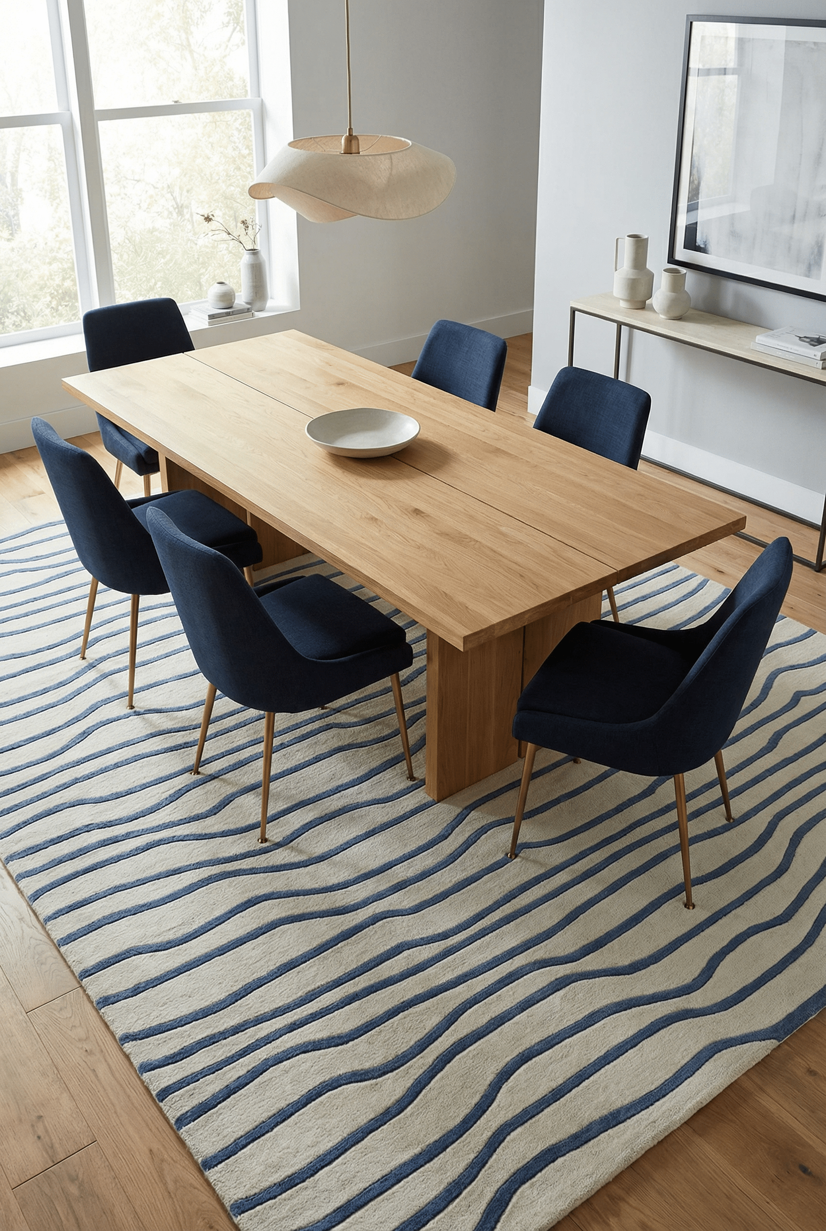 Aura Dune Blue Rug - Esselle Home