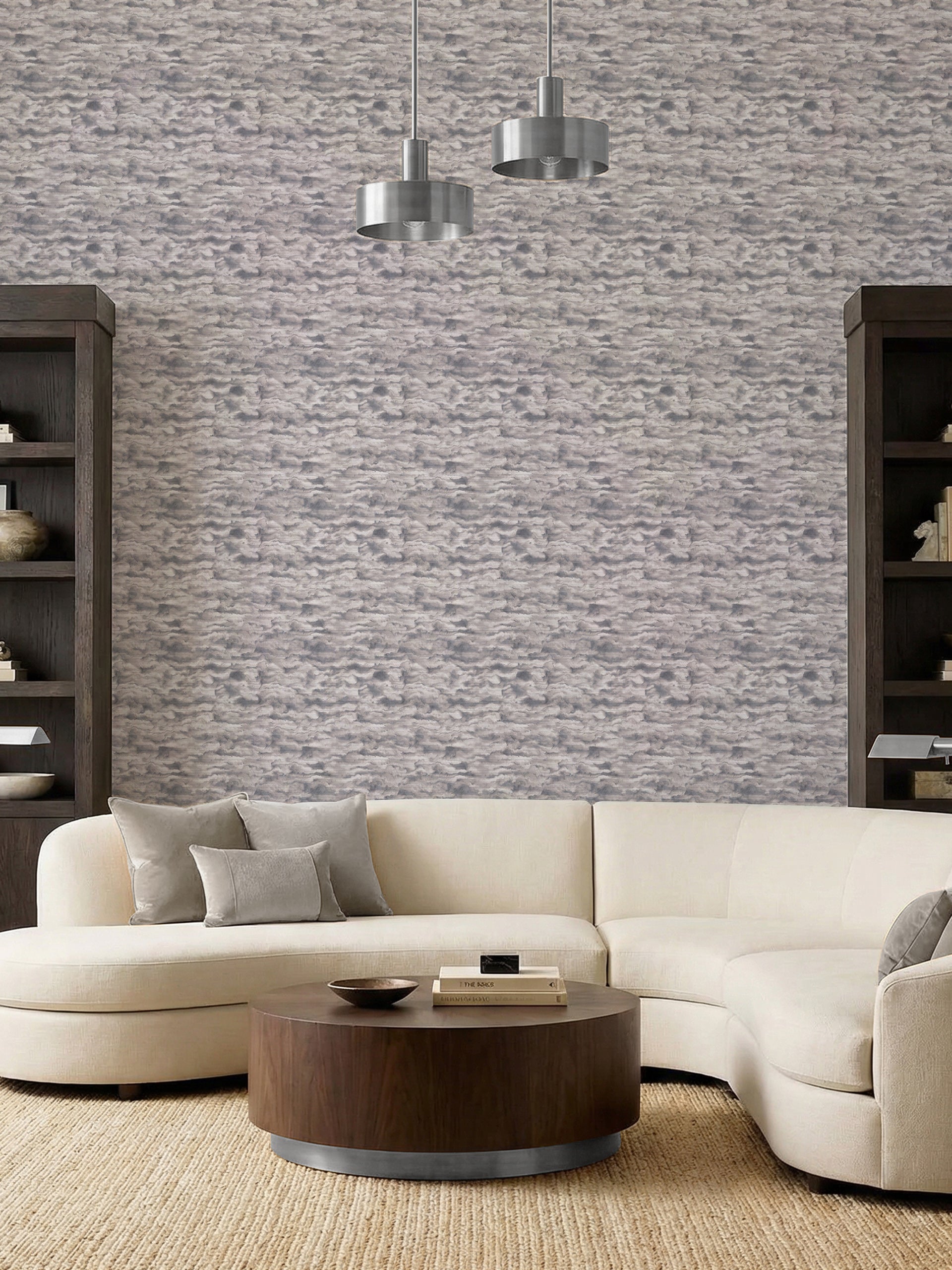 Molina Smoke Wallpaper - Esselle Home