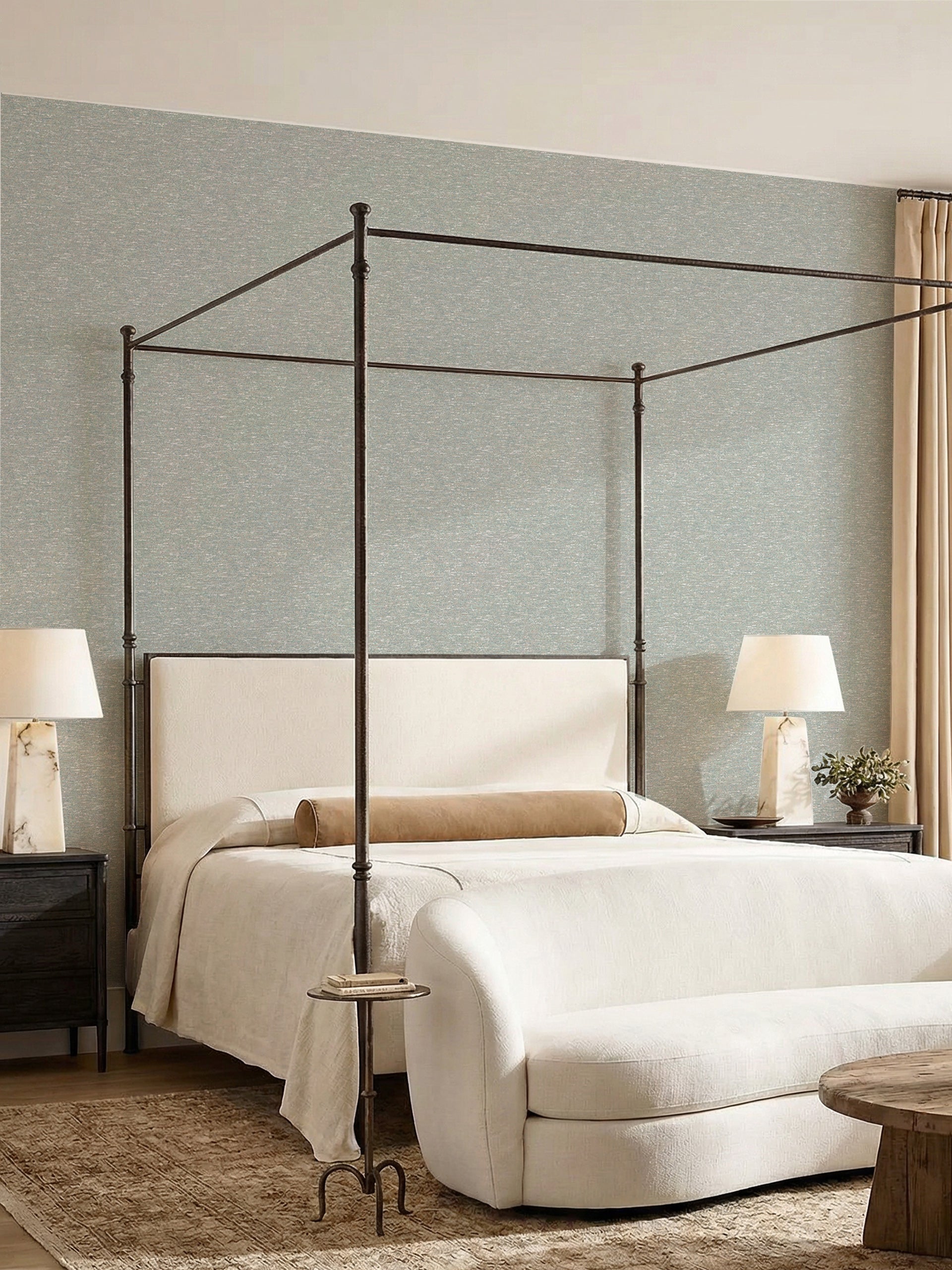 Bascon Aqua Wallpaper - Esselle Home