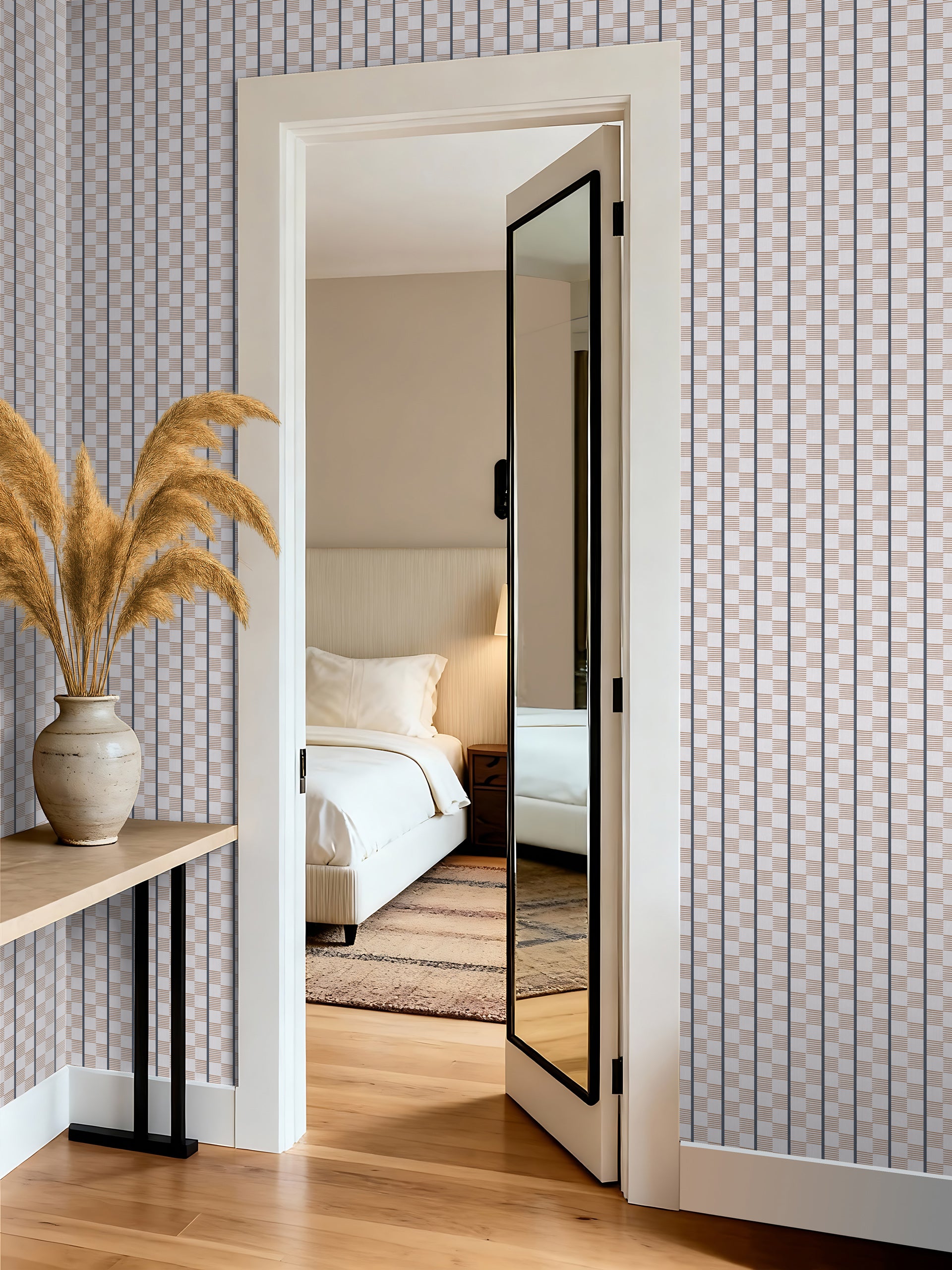 Ponty Mocha Wallpaper - Esselle Home