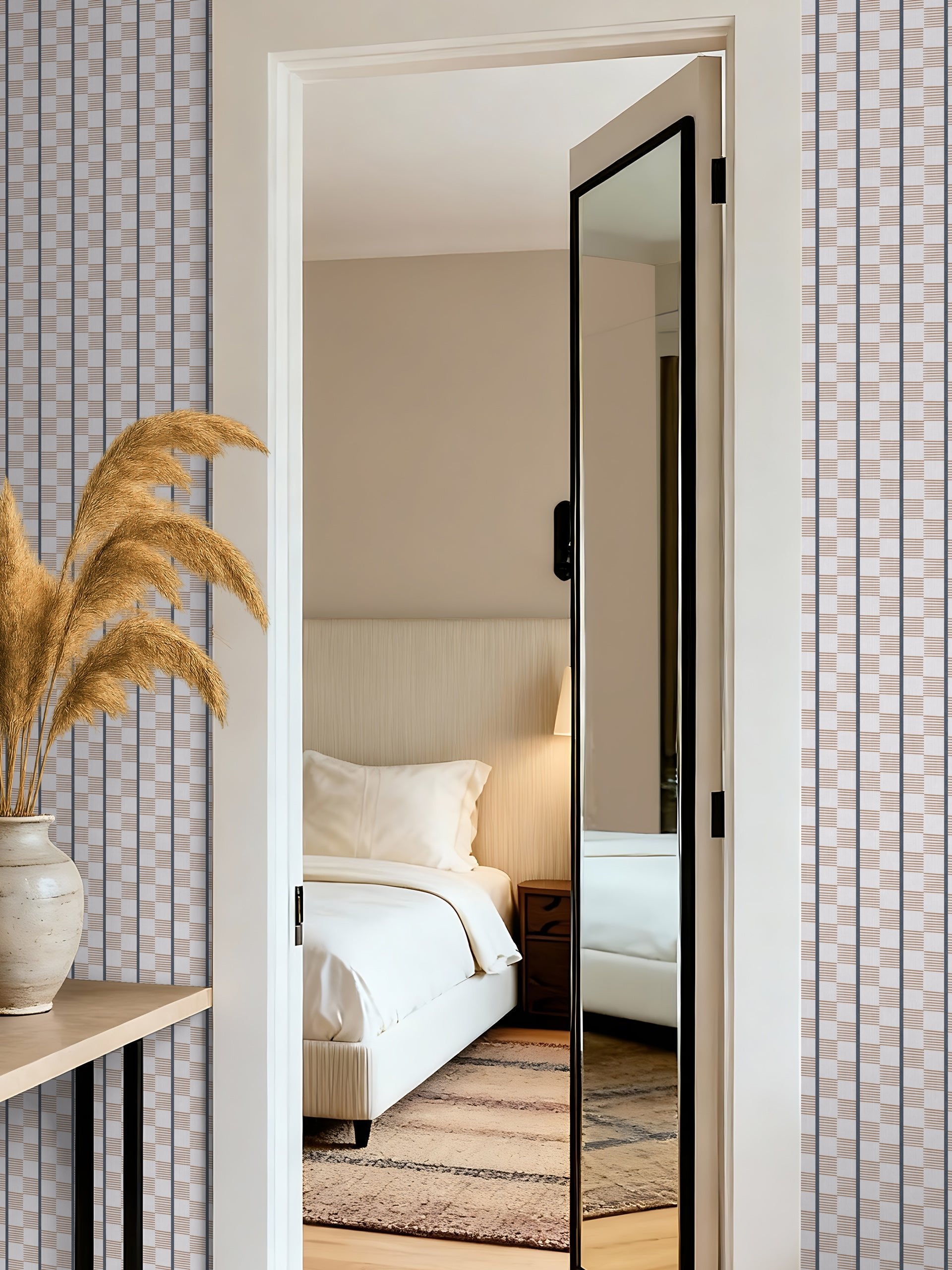 Ponty Mocha Wallpaper - Esselle Home