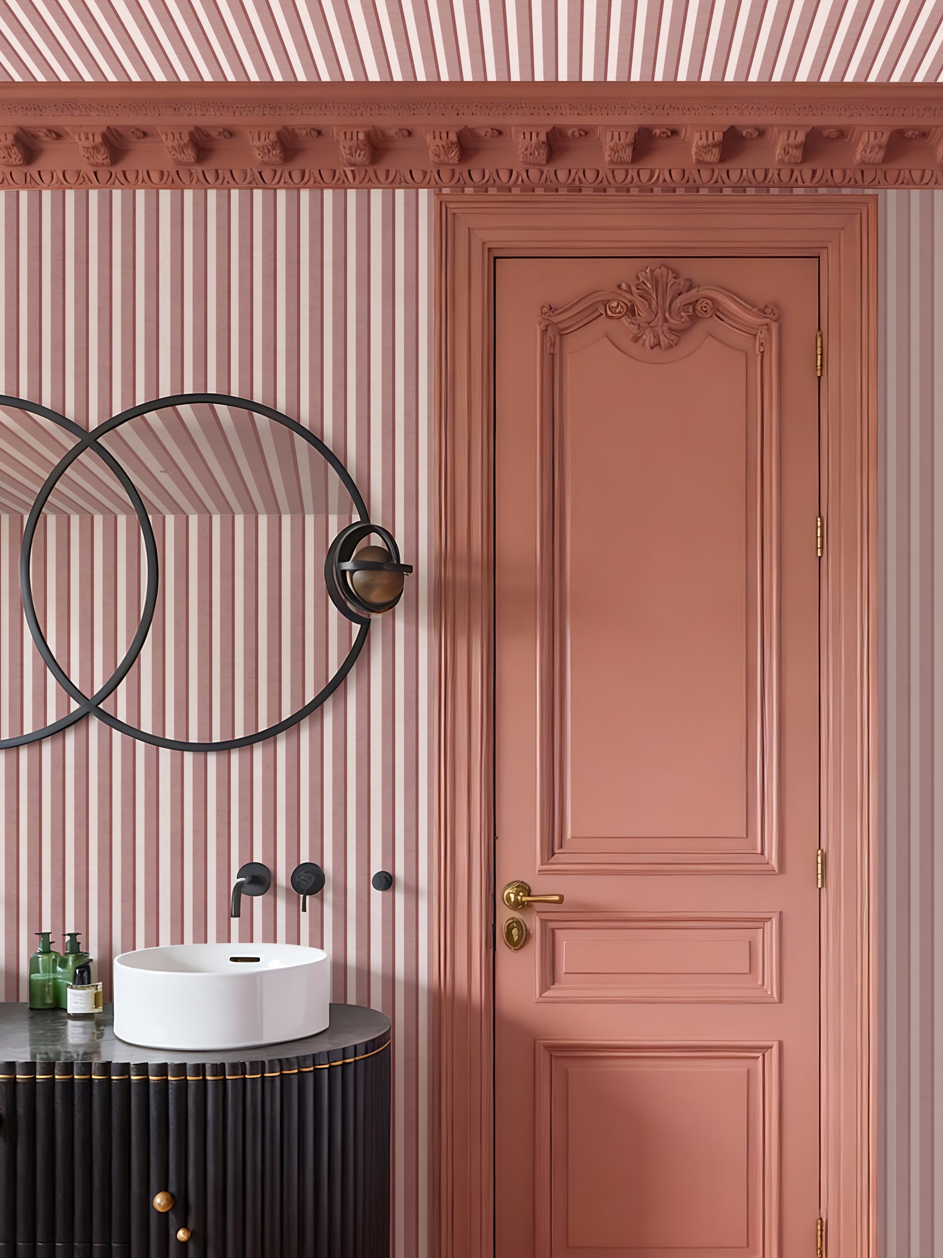 Lolen Salmon Wallpaper - Esselle Home