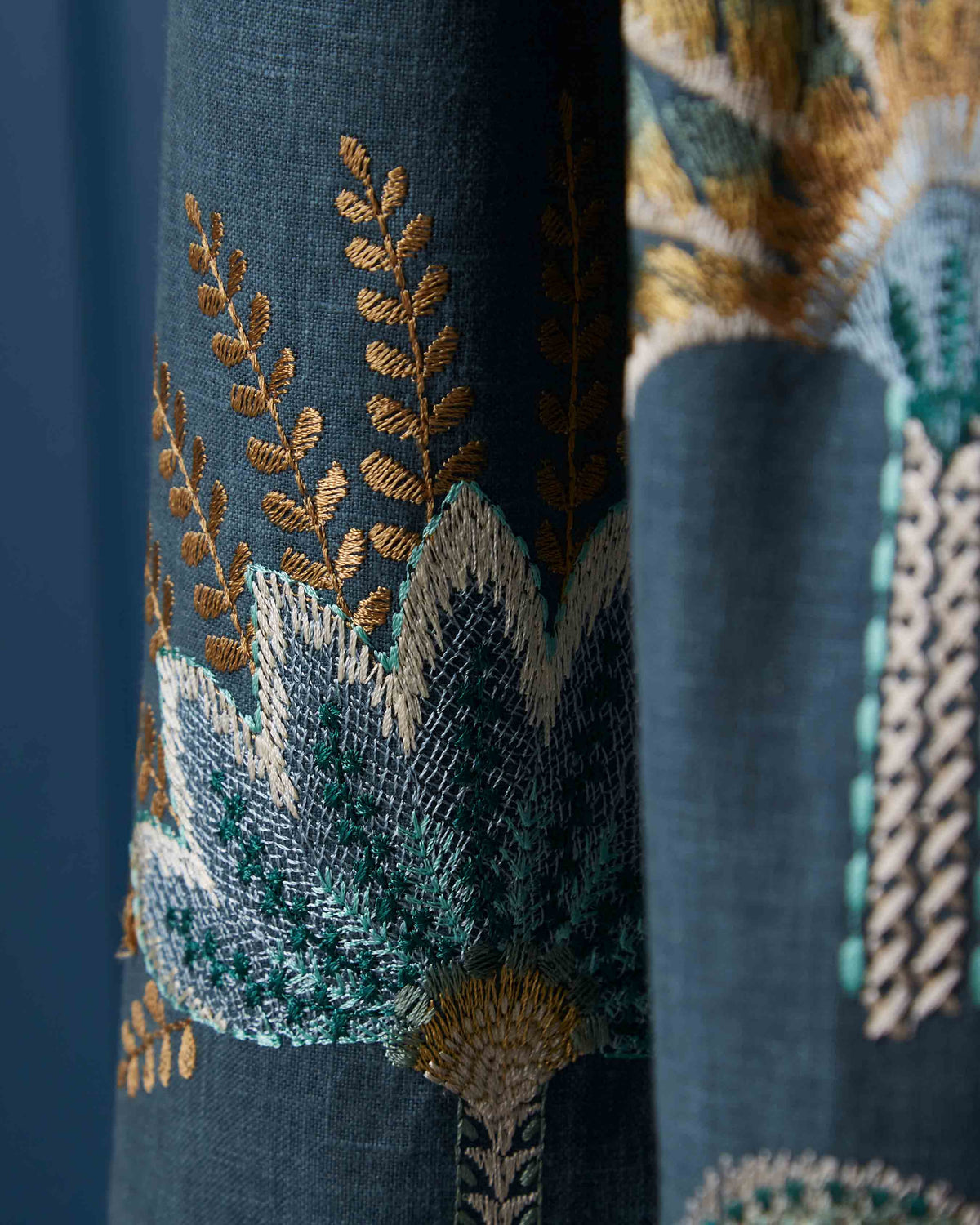 Solana Teal Curtain - Esselle Home