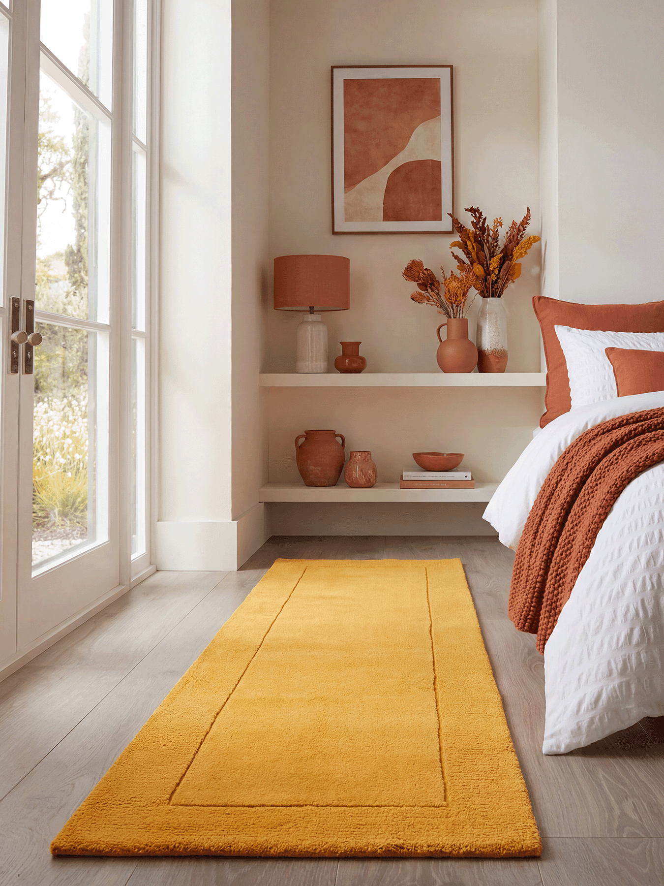 Esme Wool Ochre Runner - Esselle Home