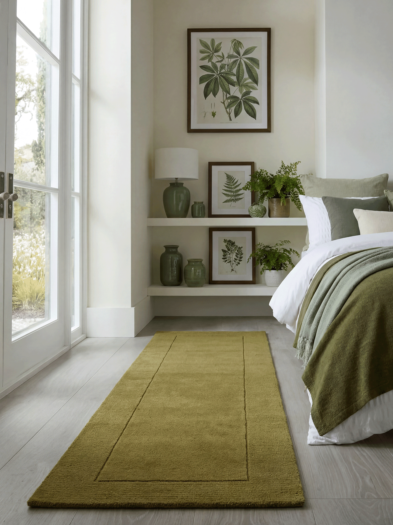 Esme Wool Olive Runner - Esselle Home