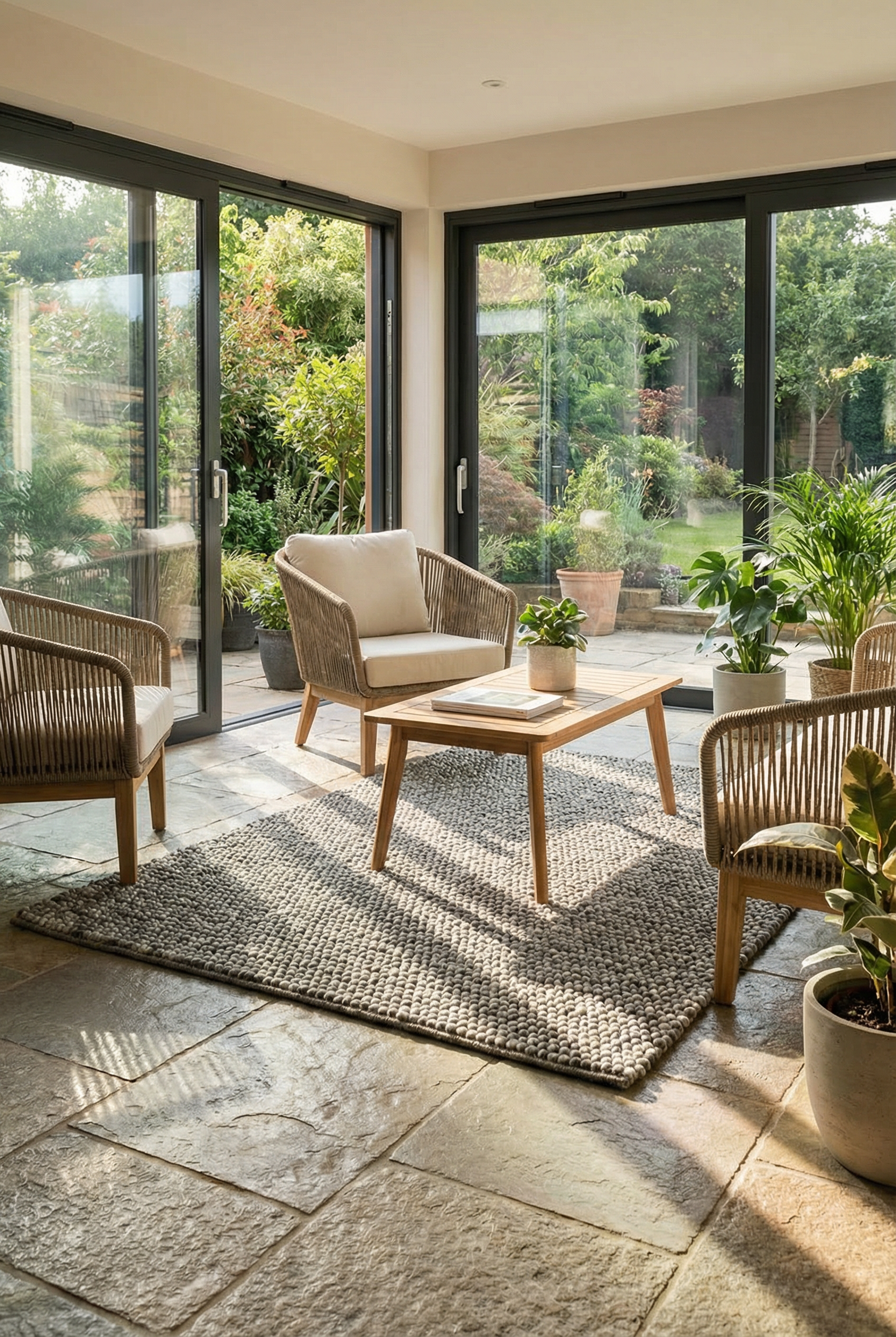 Delilah Wool Pebble Mottled Grey Rug