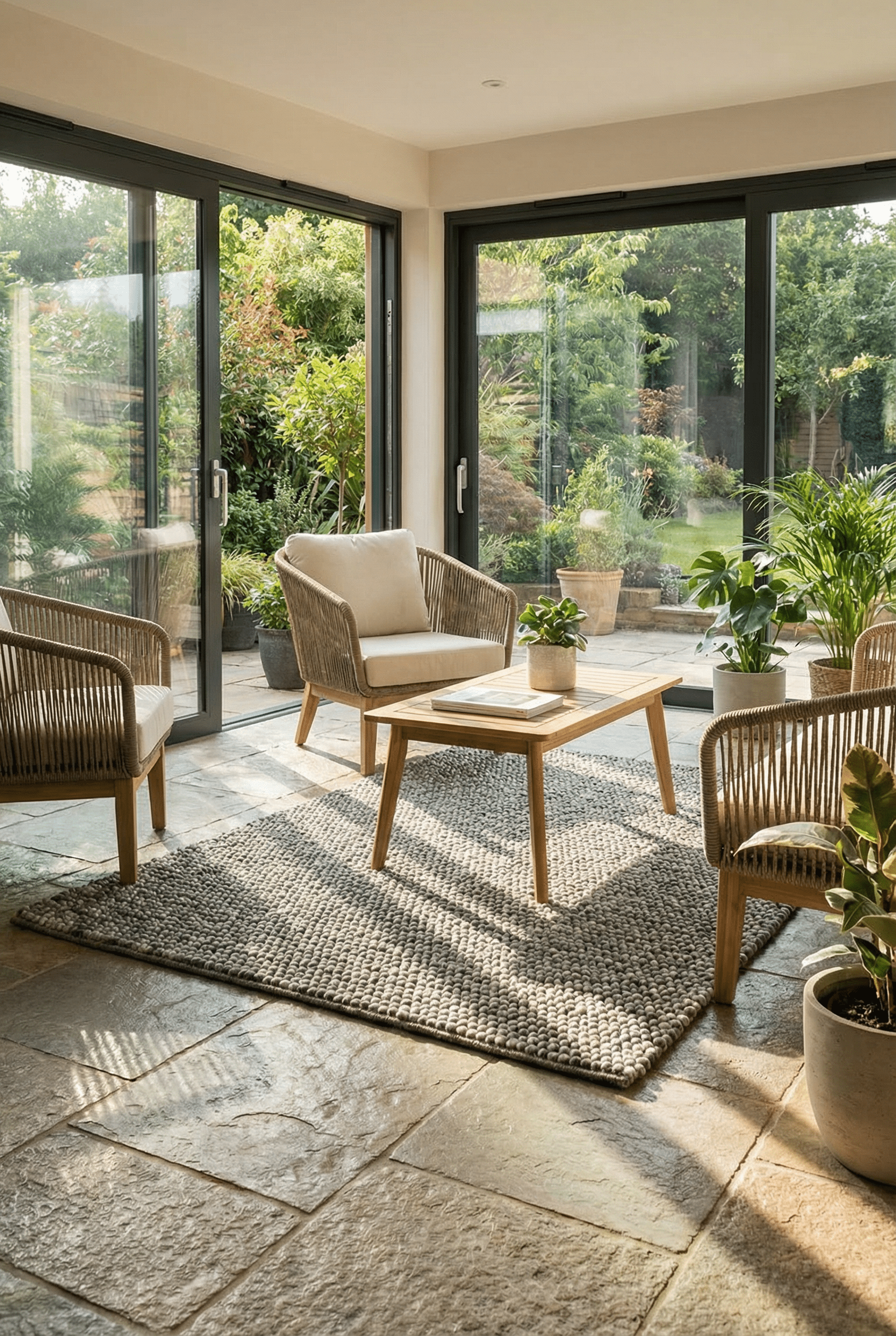 Delilah Wool Pebble Mottled Grey Rug - Esselle Home