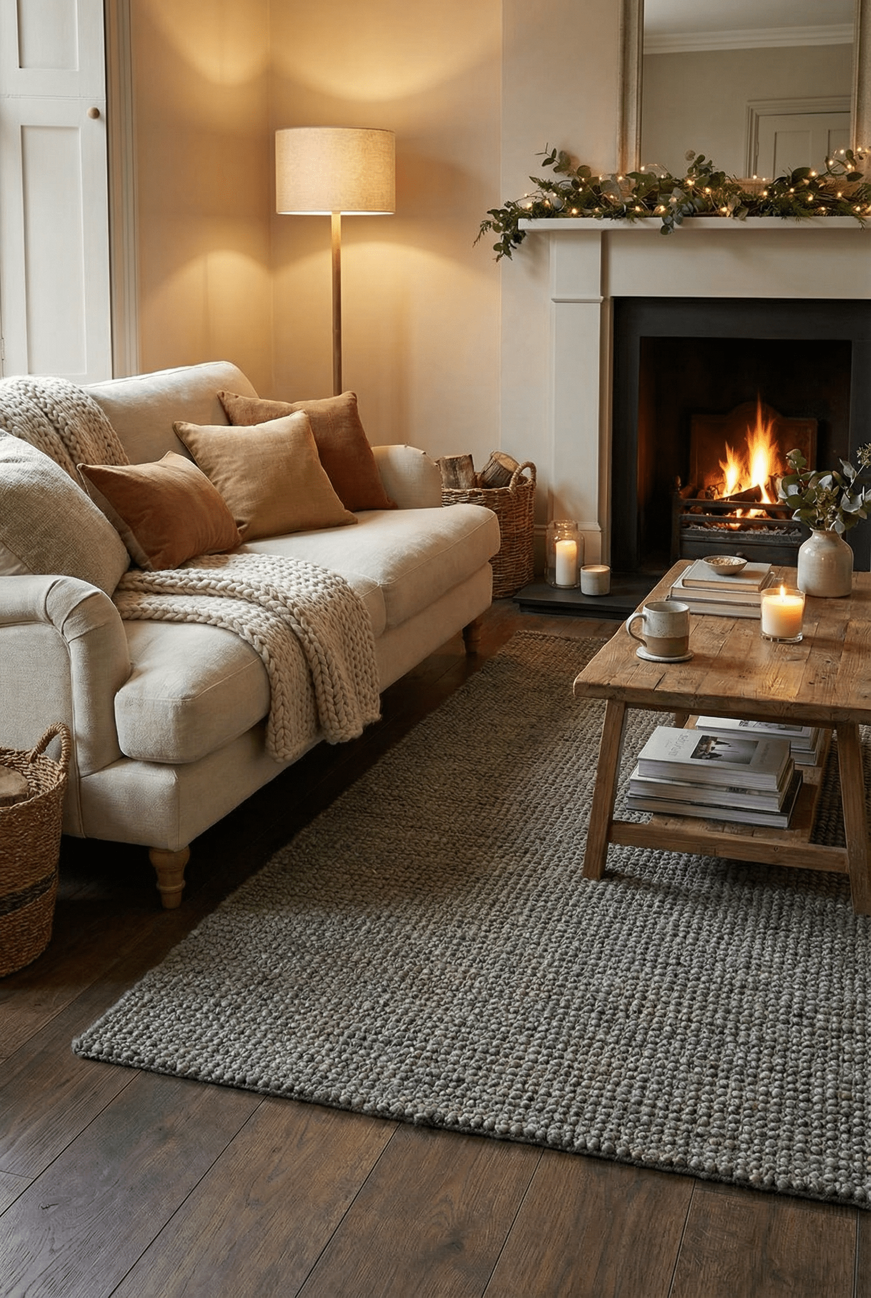 Whitefield Handwoven Boucle Rug - Esselle Home