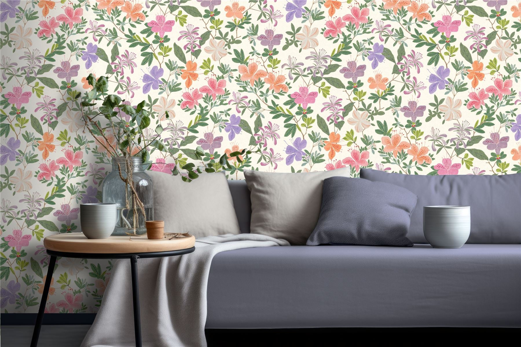 RHS Springtime Serenade Cream Wallpaper