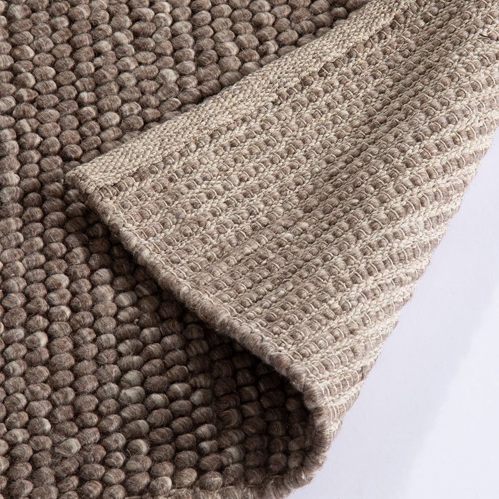 Delilah Wool Pebble Mottled Taupe Rug - Esselle Home