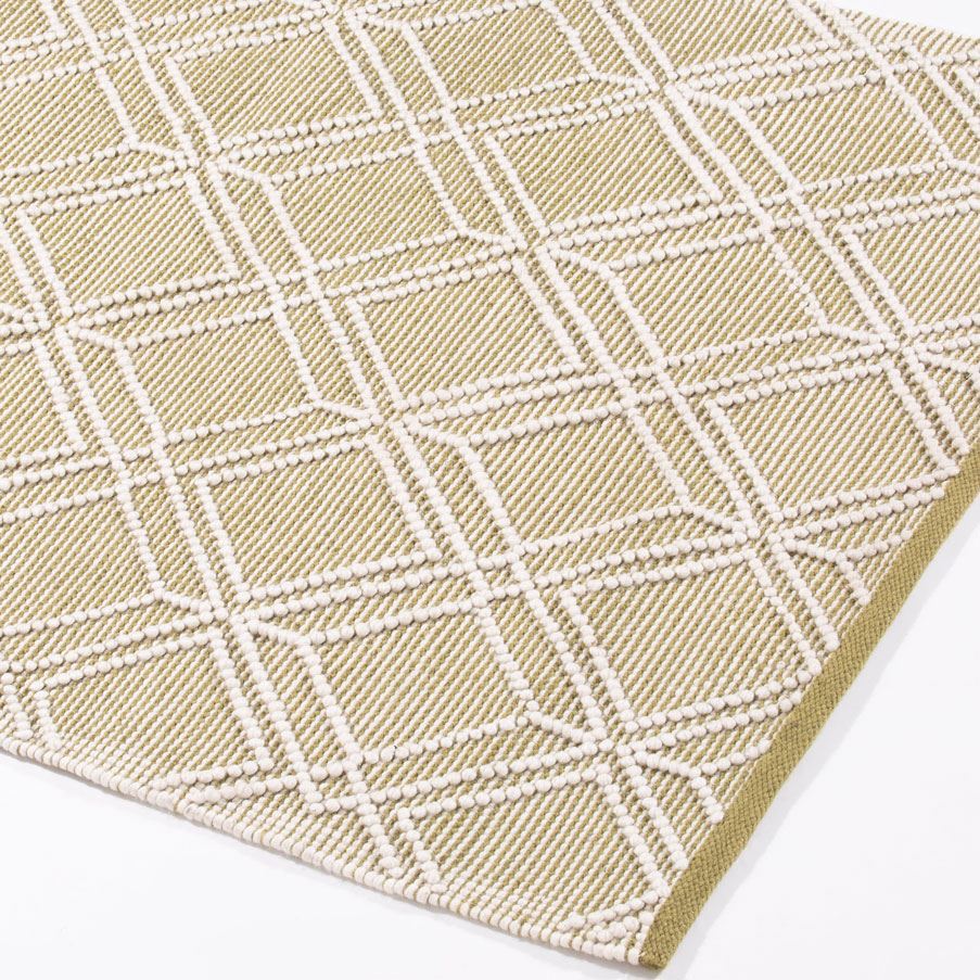 Blenheim Diamond 100% Pet 160x230cm Olive Rug
