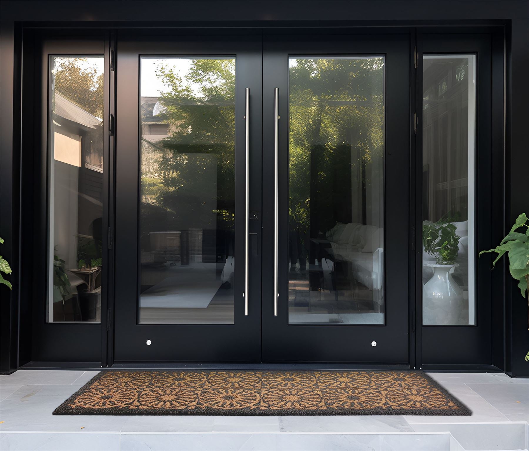 RHS Starburst Grey Runner Door Mat