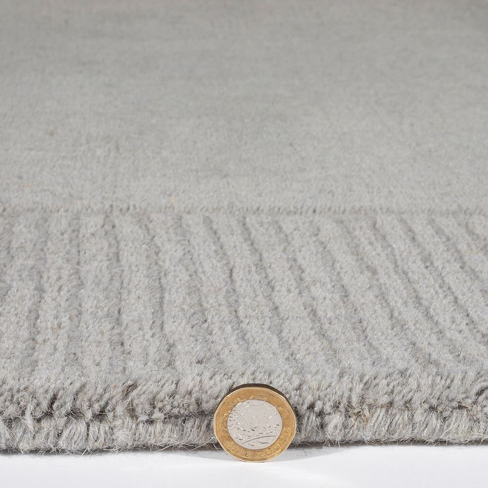 Esme Wool Silver Rug 160x230cm (Bale 177)