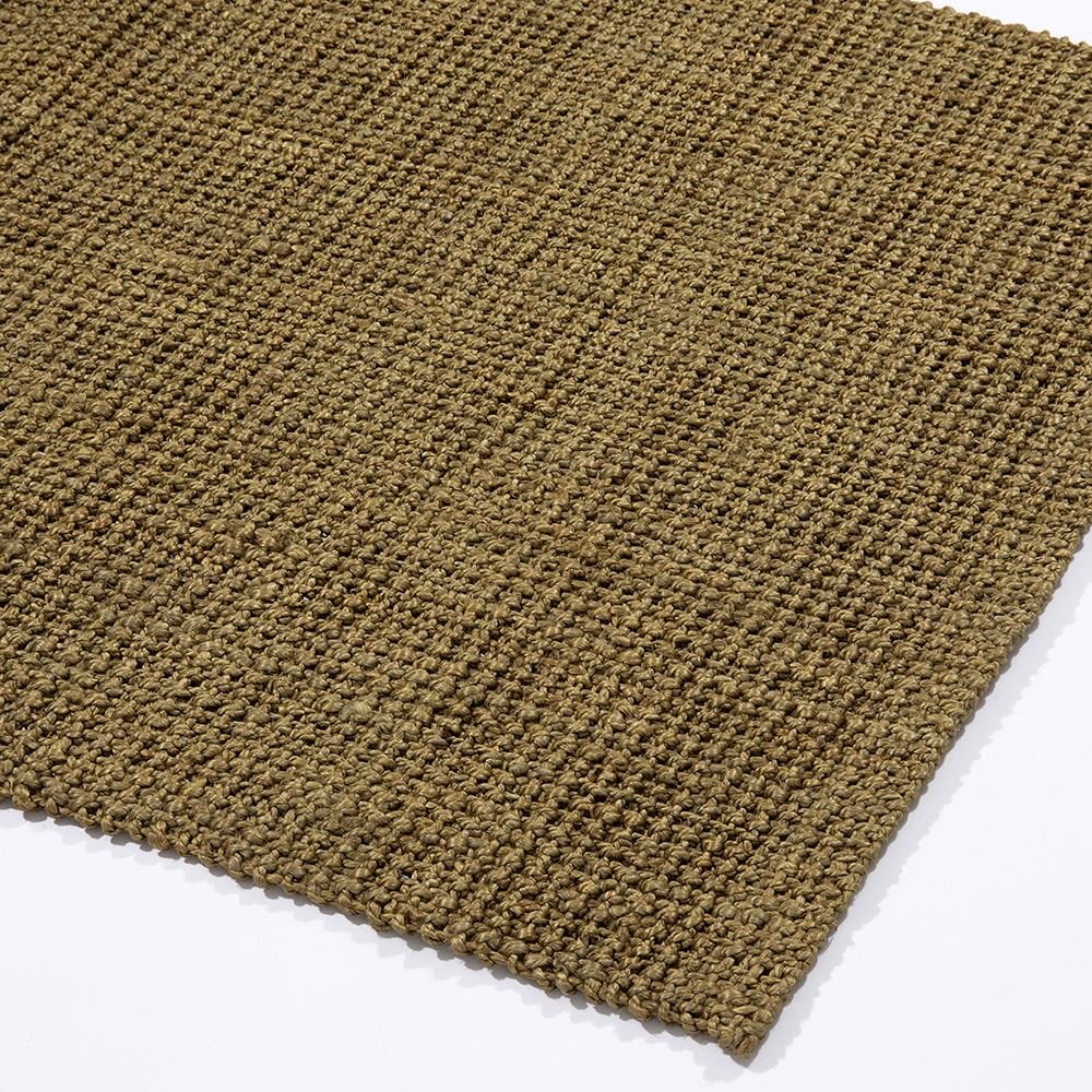 Whitefield Handwoven Boucle Olive Rug - Esselle Home