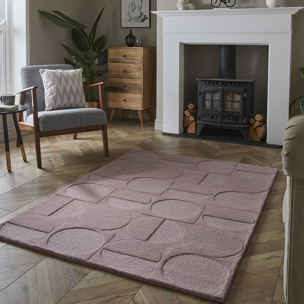 Arabella Wool 160x230cm Mauve Rug