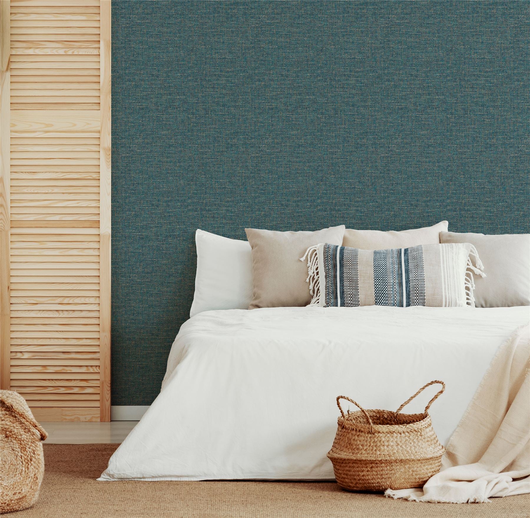 Artisan Weave Navy Wallpaper - Esselle Home