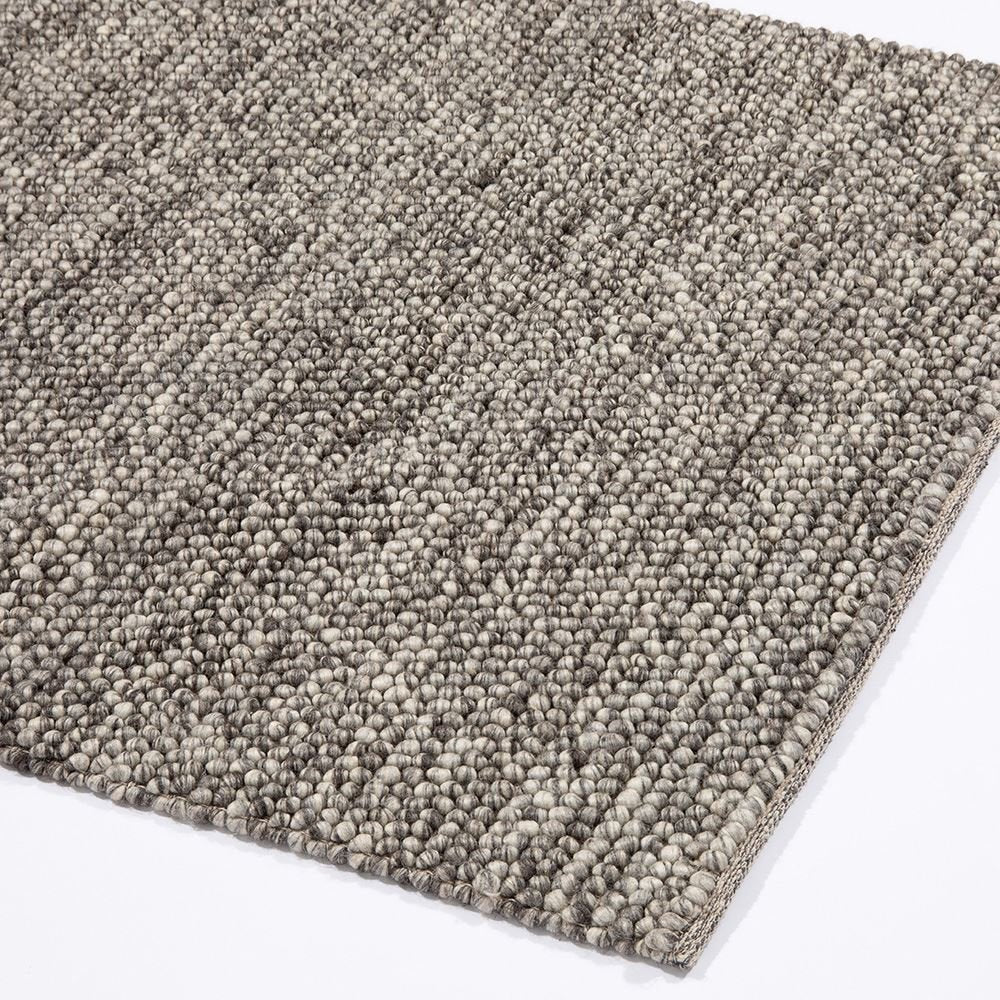 Delilah Wool Pebble Mottled Grey Rug - Esselle Home