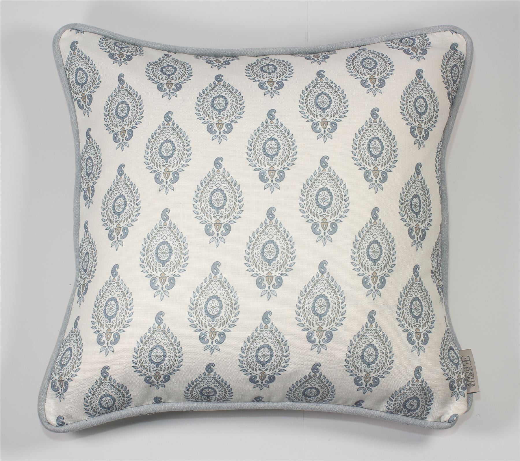 Naya Motif Blue/Taupe Cushion