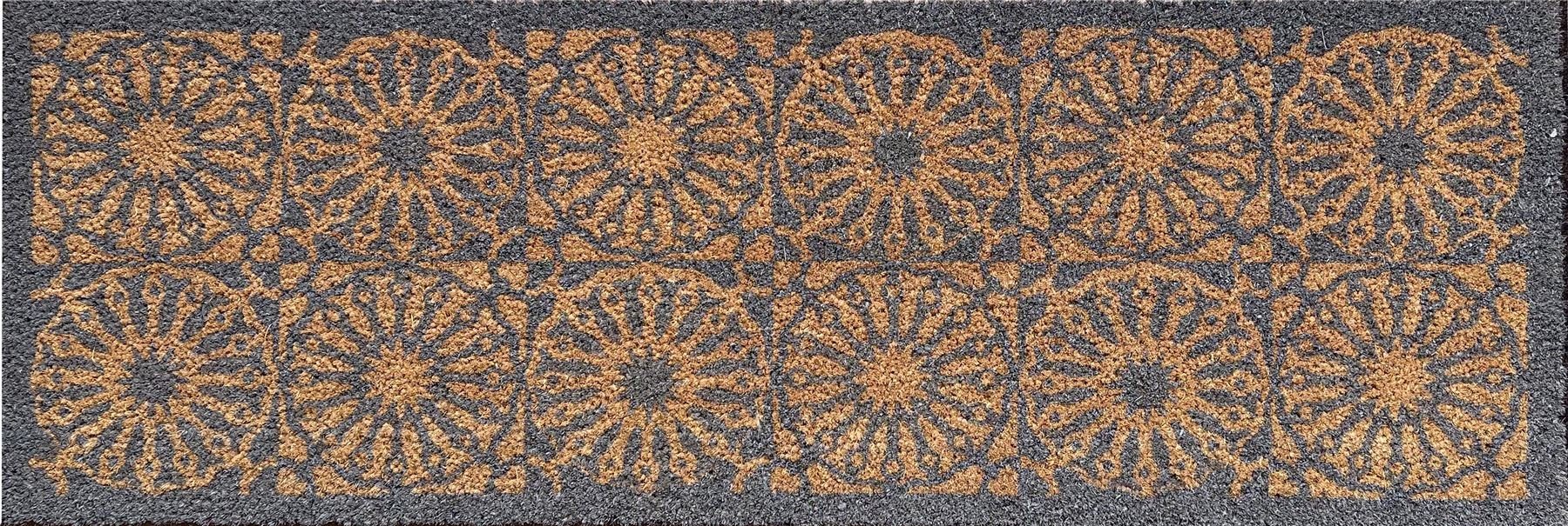 RHS Starburst Grey Runner Door Mat - Esselle Home