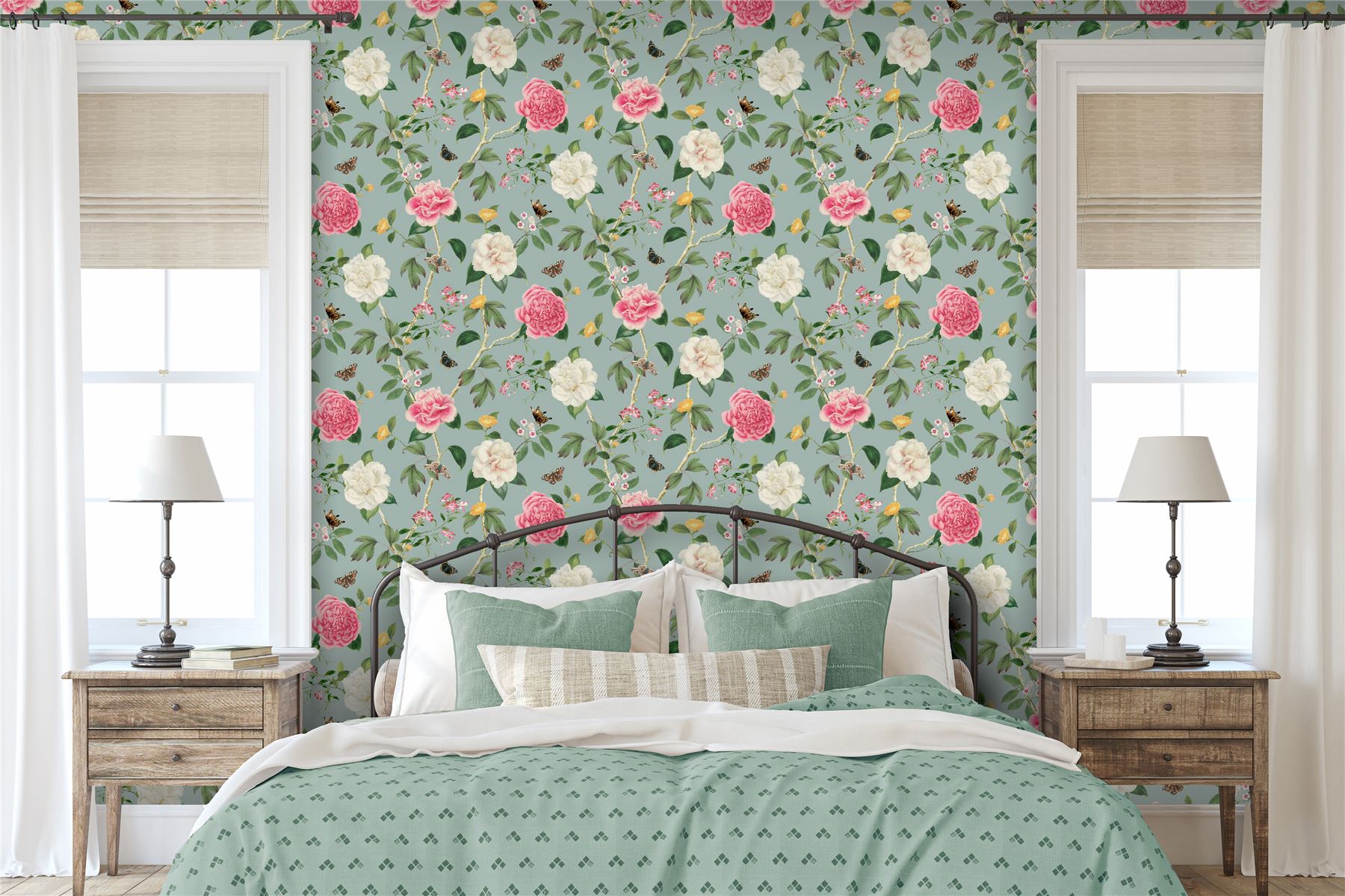 RHS Chinoiserie Charmer Blue Wallpaper