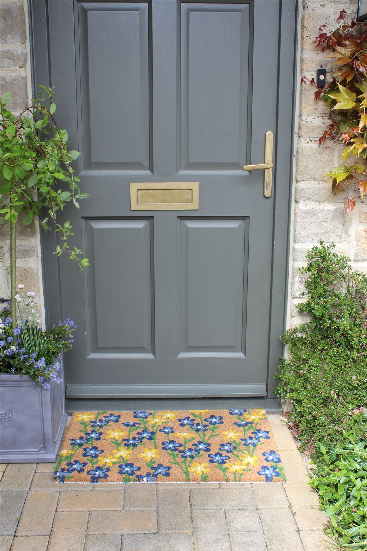 RHS Spring Flowers Door Mat